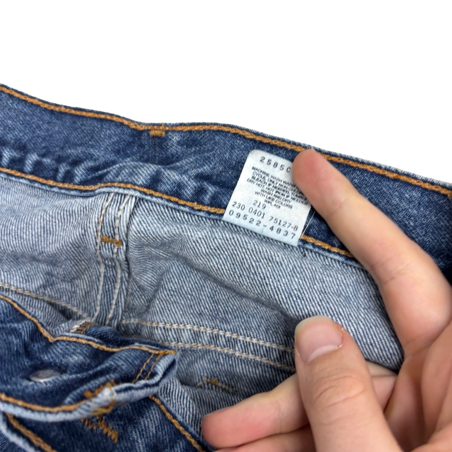 Levis 550 Jeans W40 L32 Womens Mid Blue Relaxed Tapered Fit Denim (E)