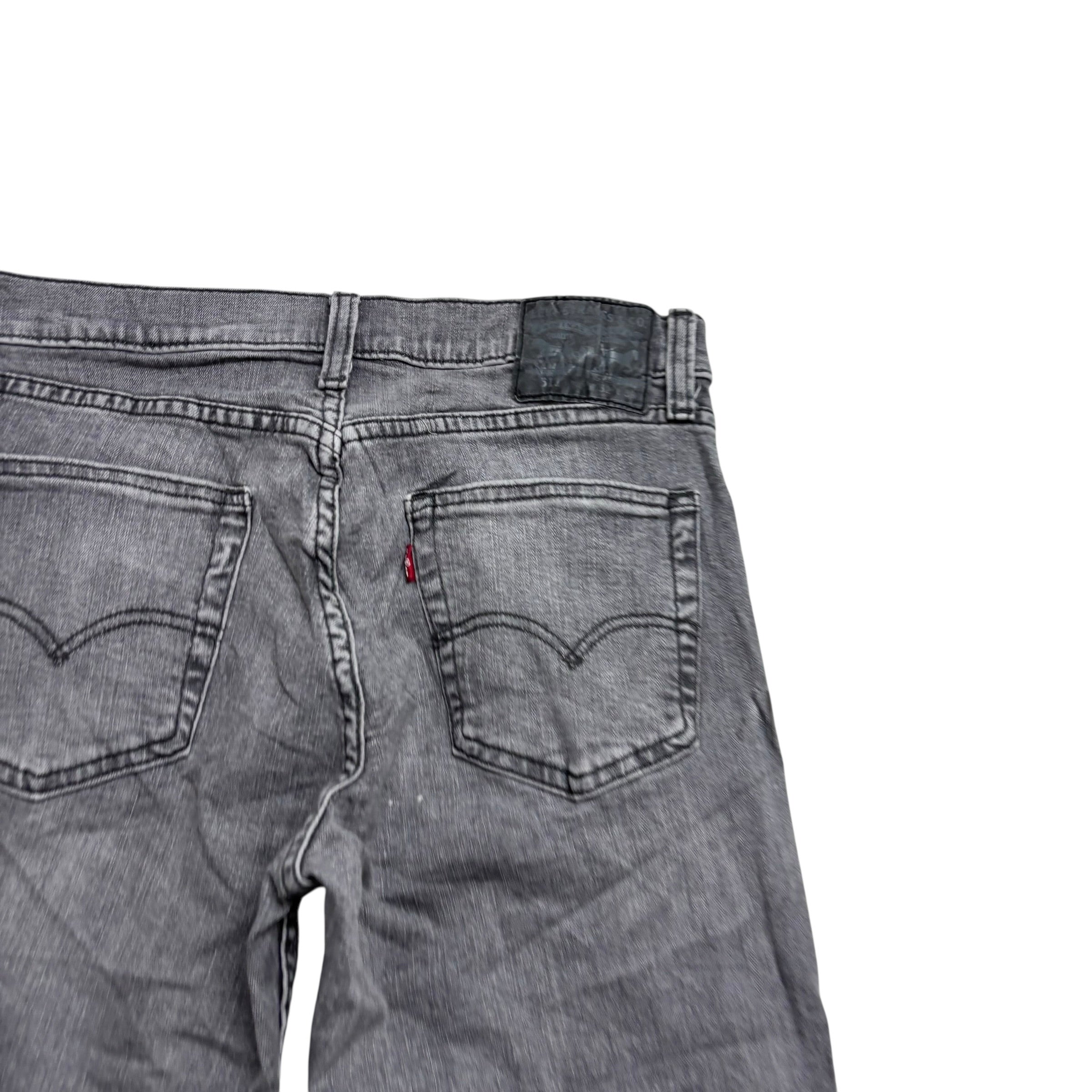 Levis 511 Jeans W32 L30 Mens Grey Slim Fit Stretch Denim