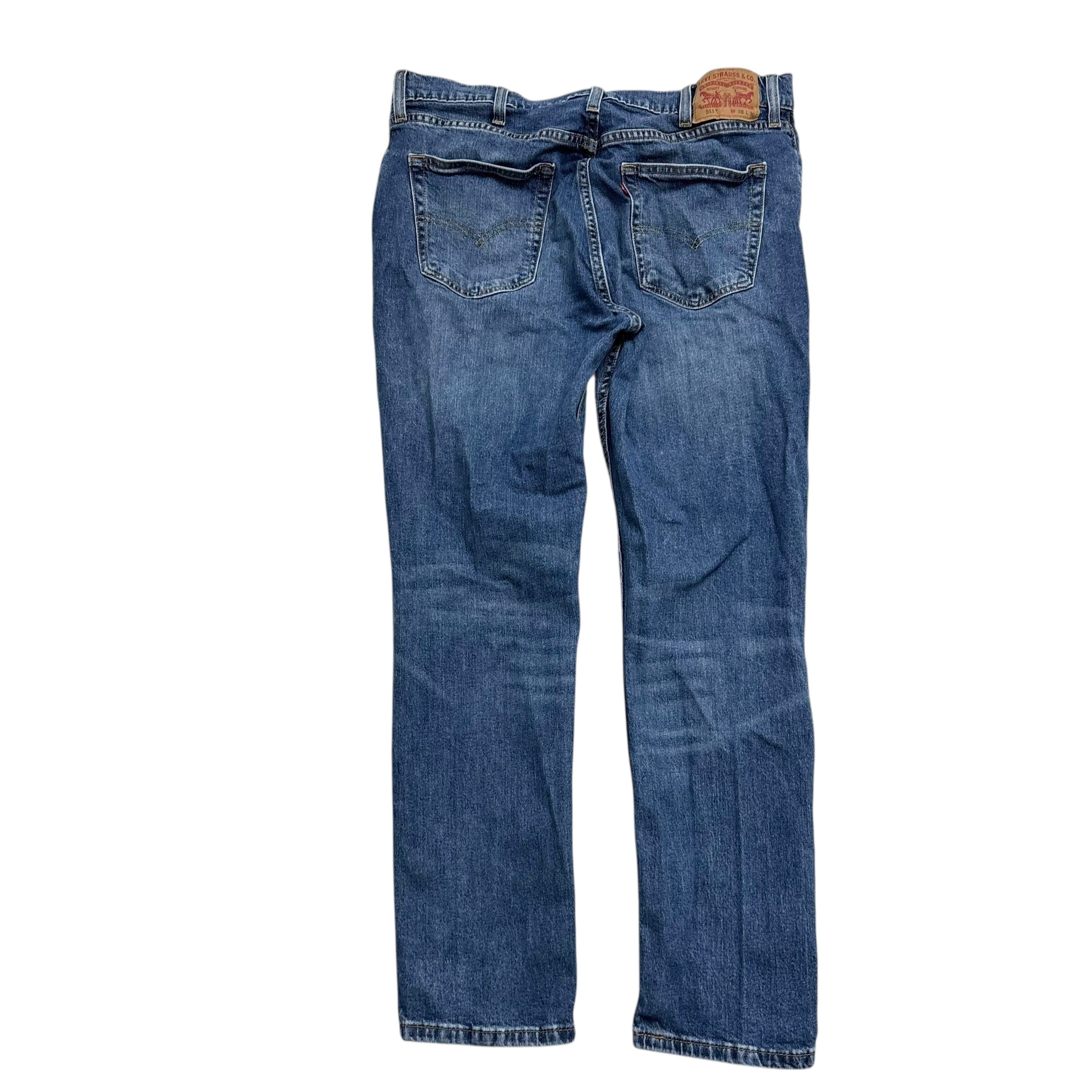 Levis 511 Jeans W36 L30 Mens Mid Blue Slim Fit Stretch Denim