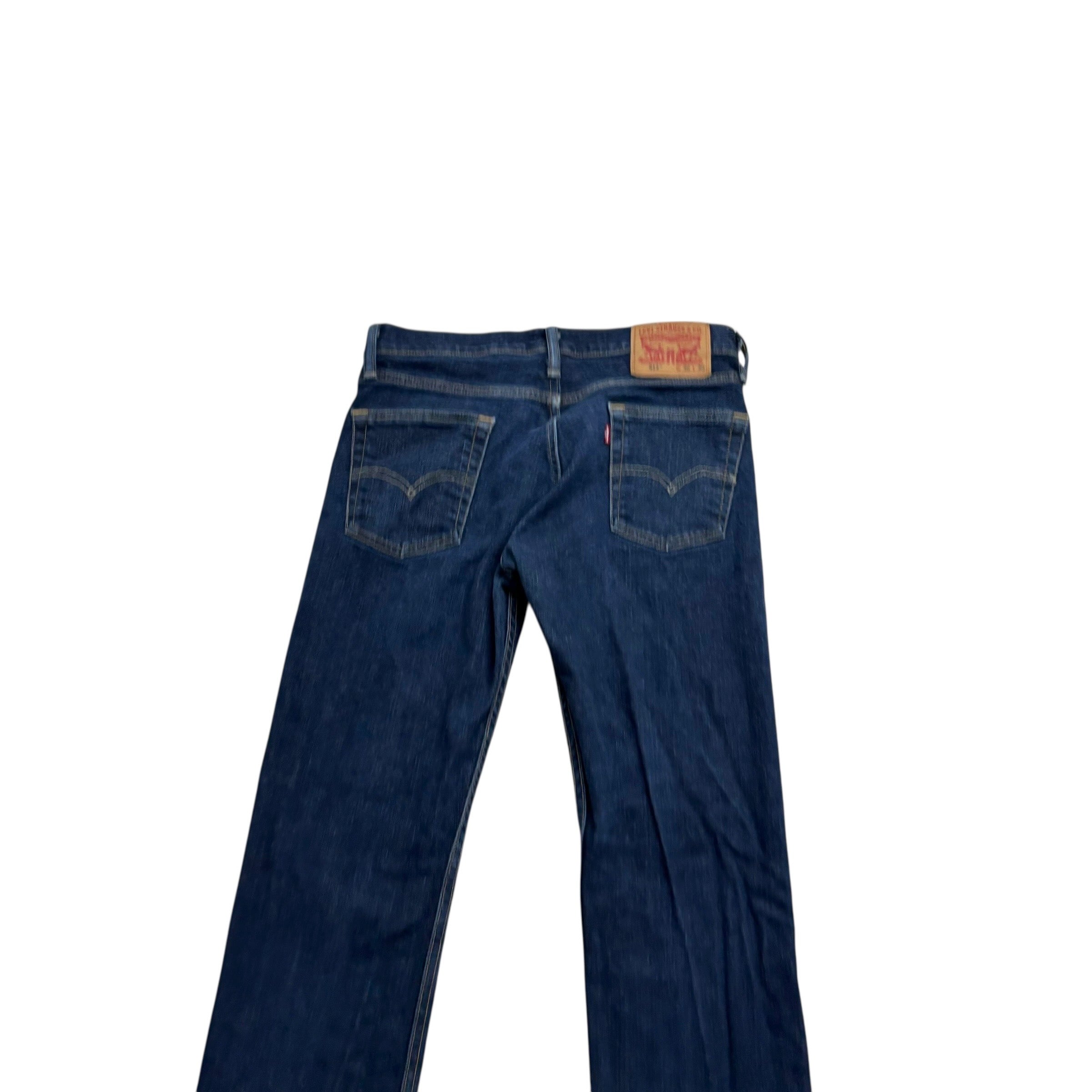 Levis 513 Jeans W30 L30 Mens Dark Blue Slim Straight Fit Stretch Denim (E)