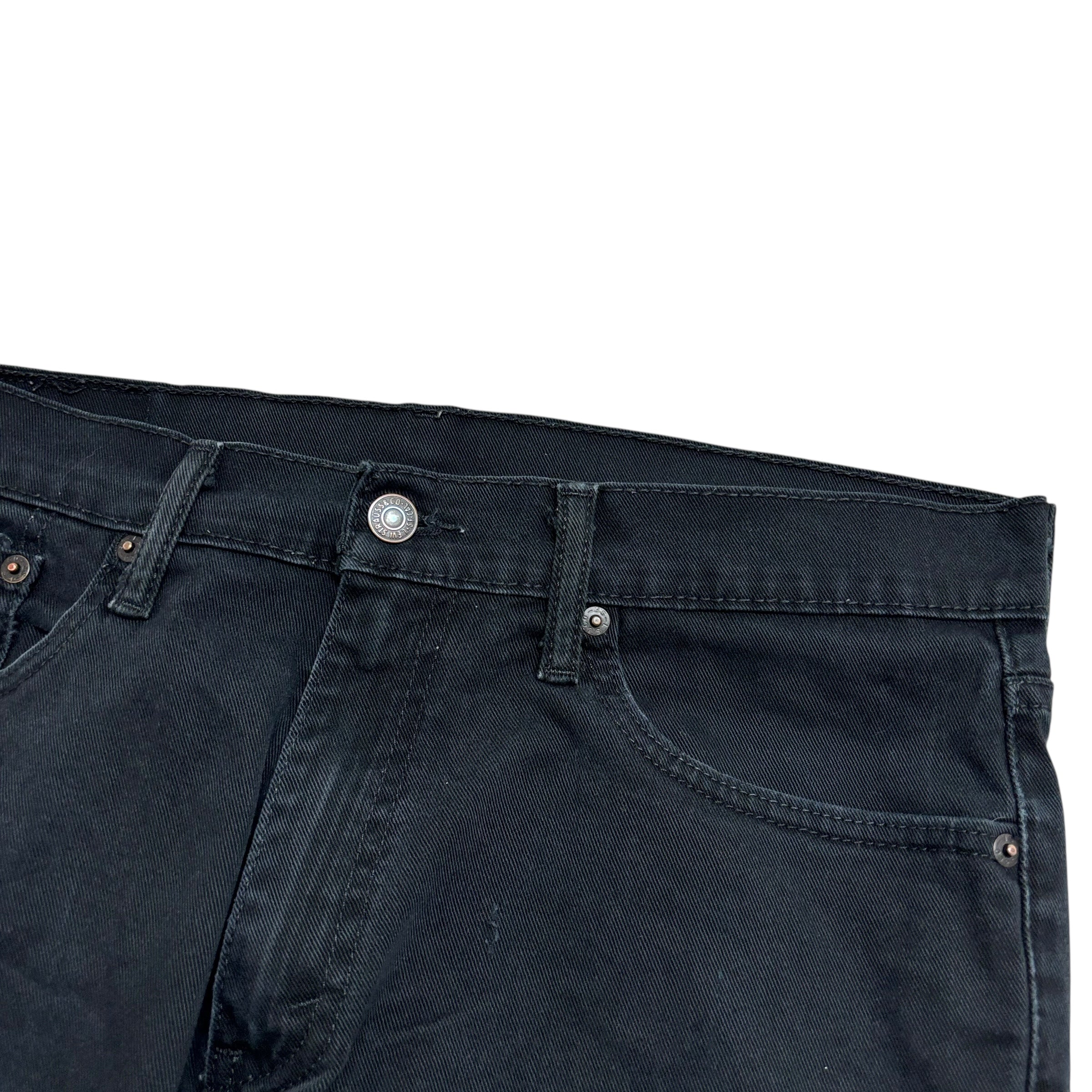 Levis 541 Jeans W32 L32 Mens Black Athletic Tapered Fit Stretch Denim