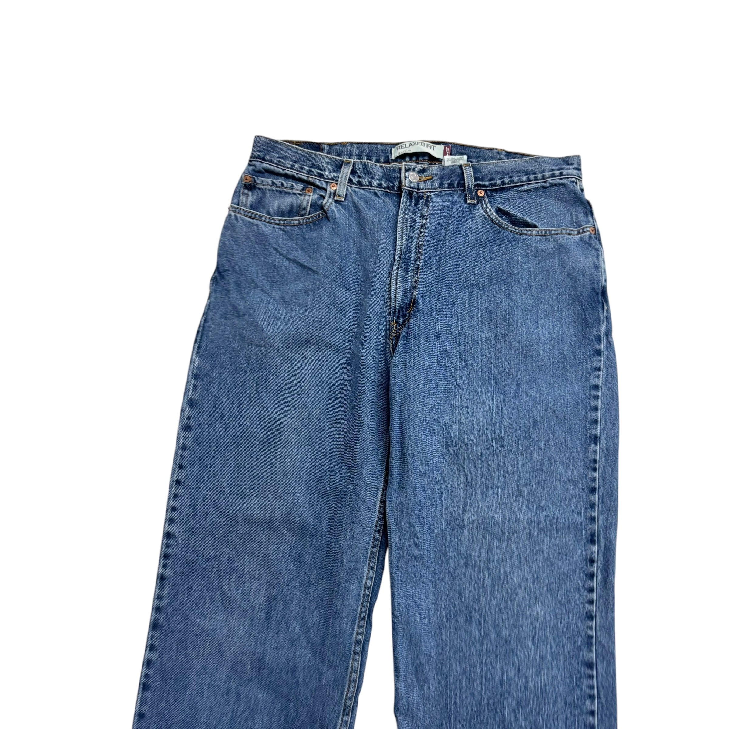 Levis 550 Jeans W38 L29 Mens Mid Blue Baggy Relaxed Straight Fit Vintage (E)