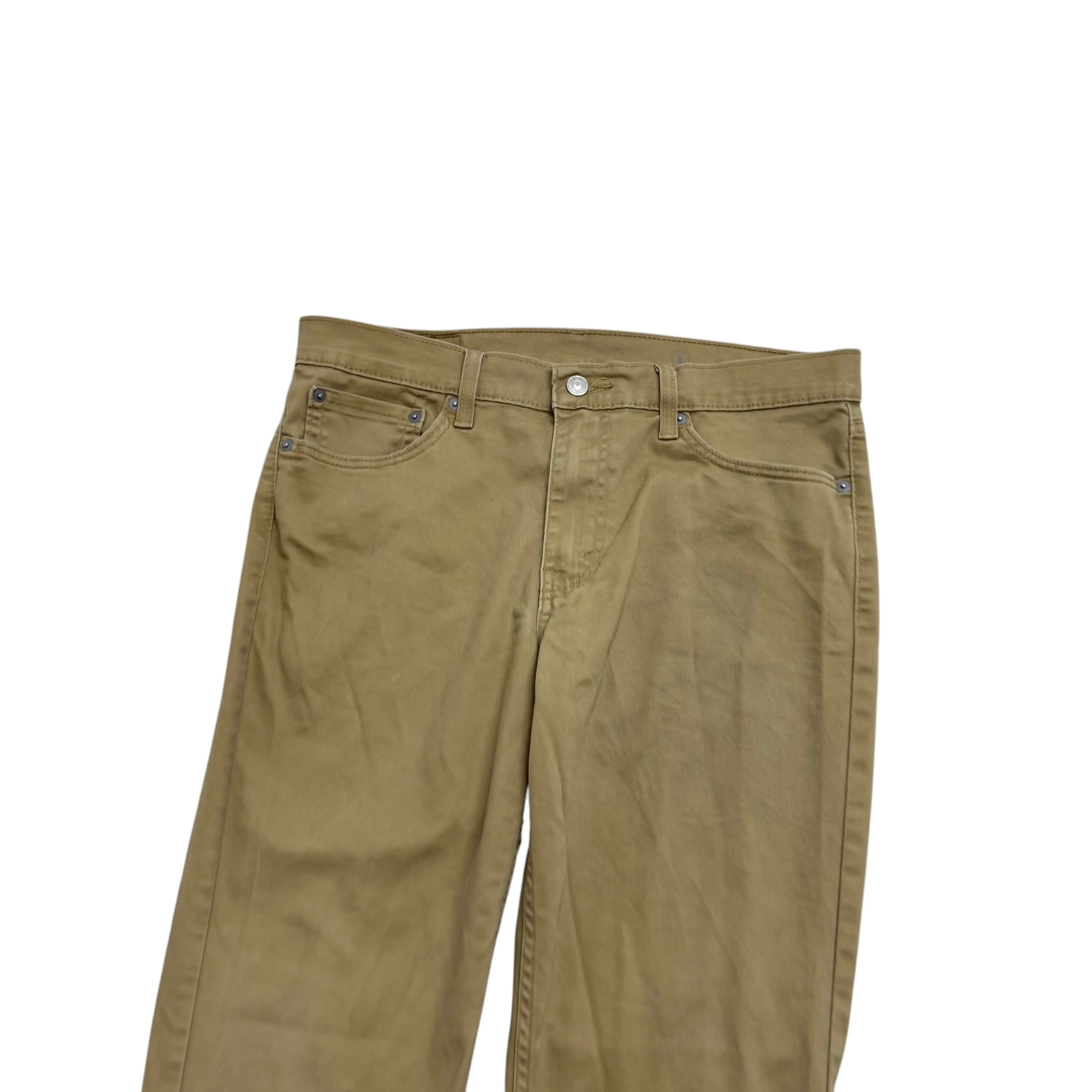 Levis 511 Trousers W33 L30 Mens Beige Slim Fit Stretch Pants