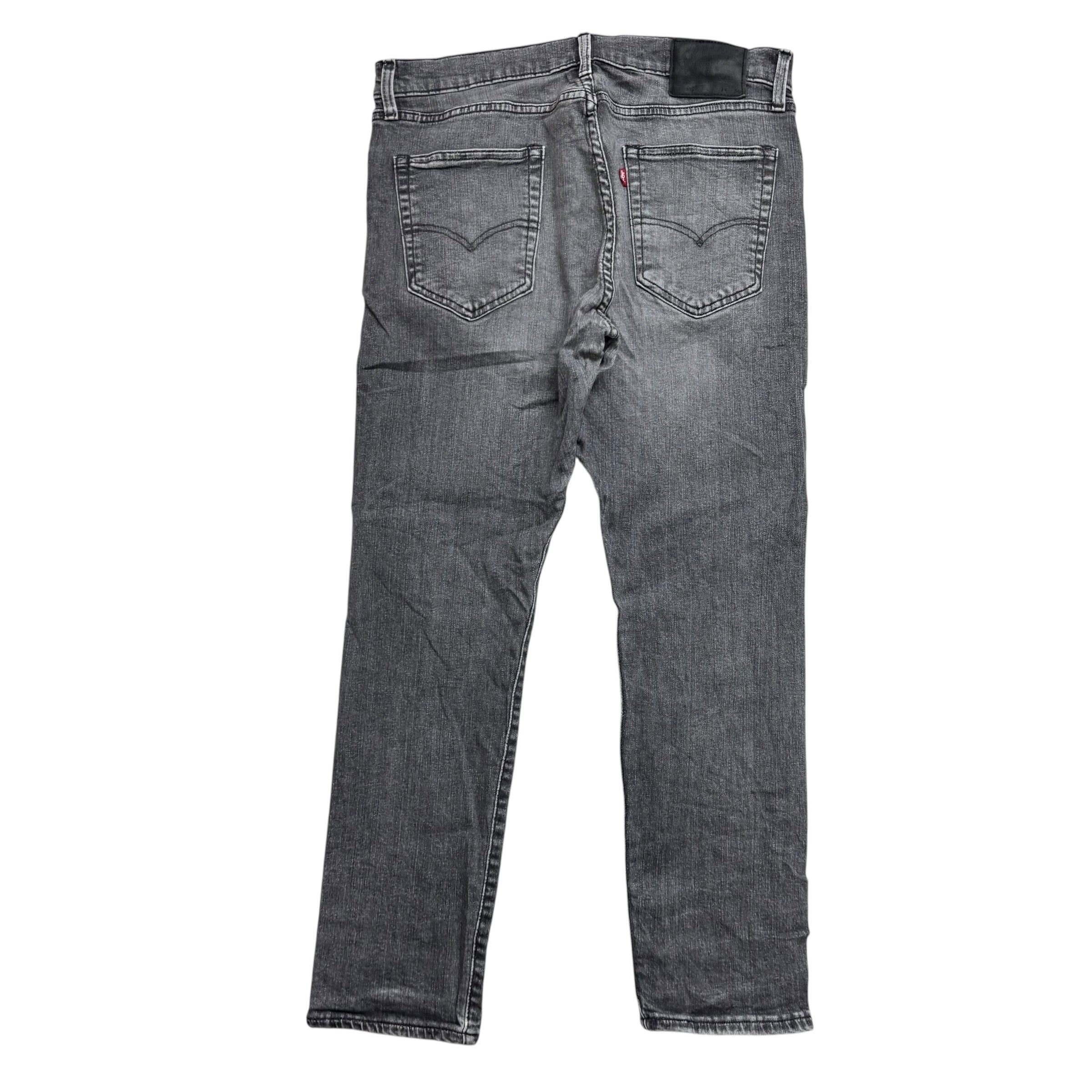Levis 512 Jeans W34 L30 Mens Grey Slim Tapered Fit Stretch Denim
