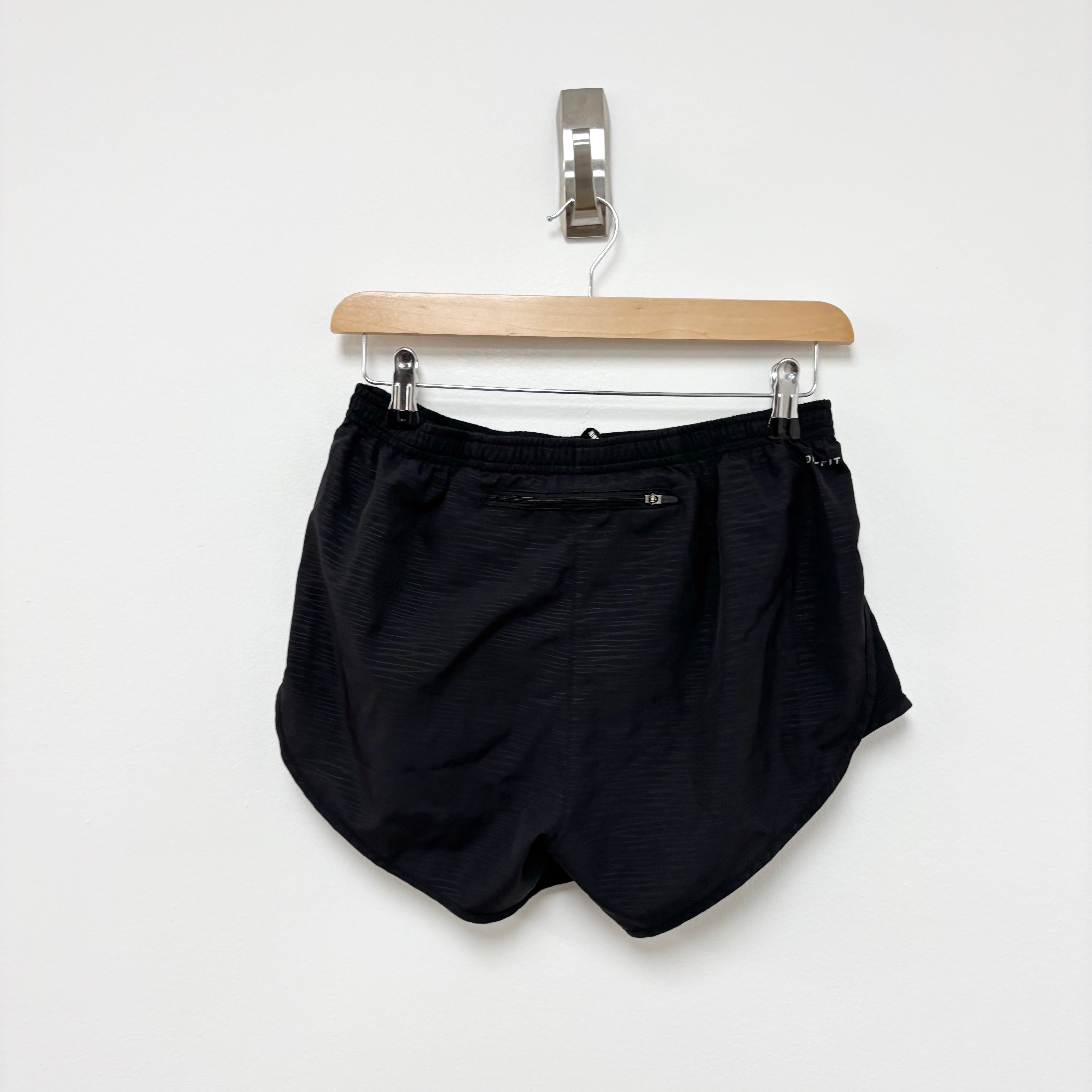 Nike Shorts Womens Small Black Dri Fit Running Sports Gym Athletic Pockets (E)