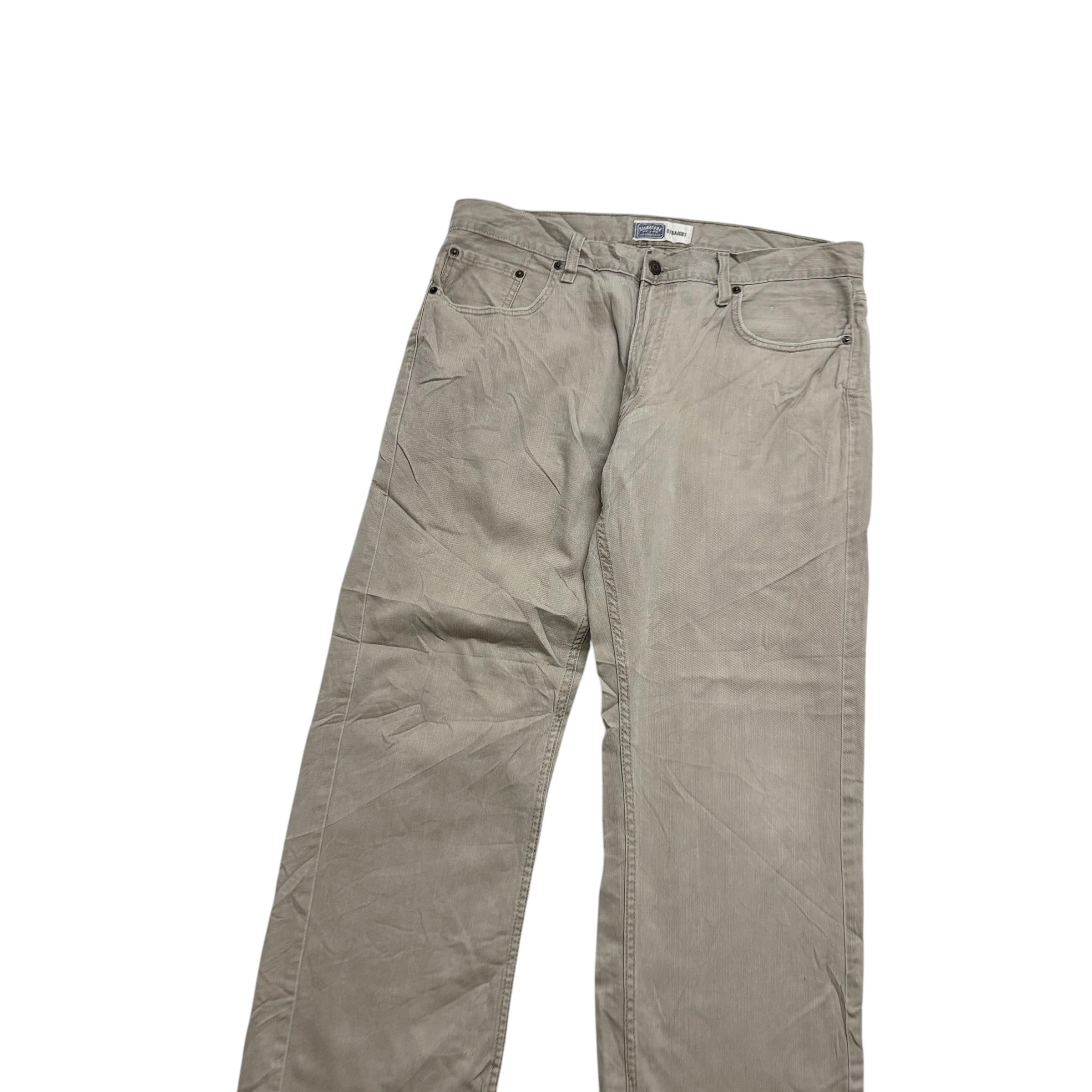 Levis Signature Trousers W36 L32 Mens Grey Relaxed Straight Vintage Pants