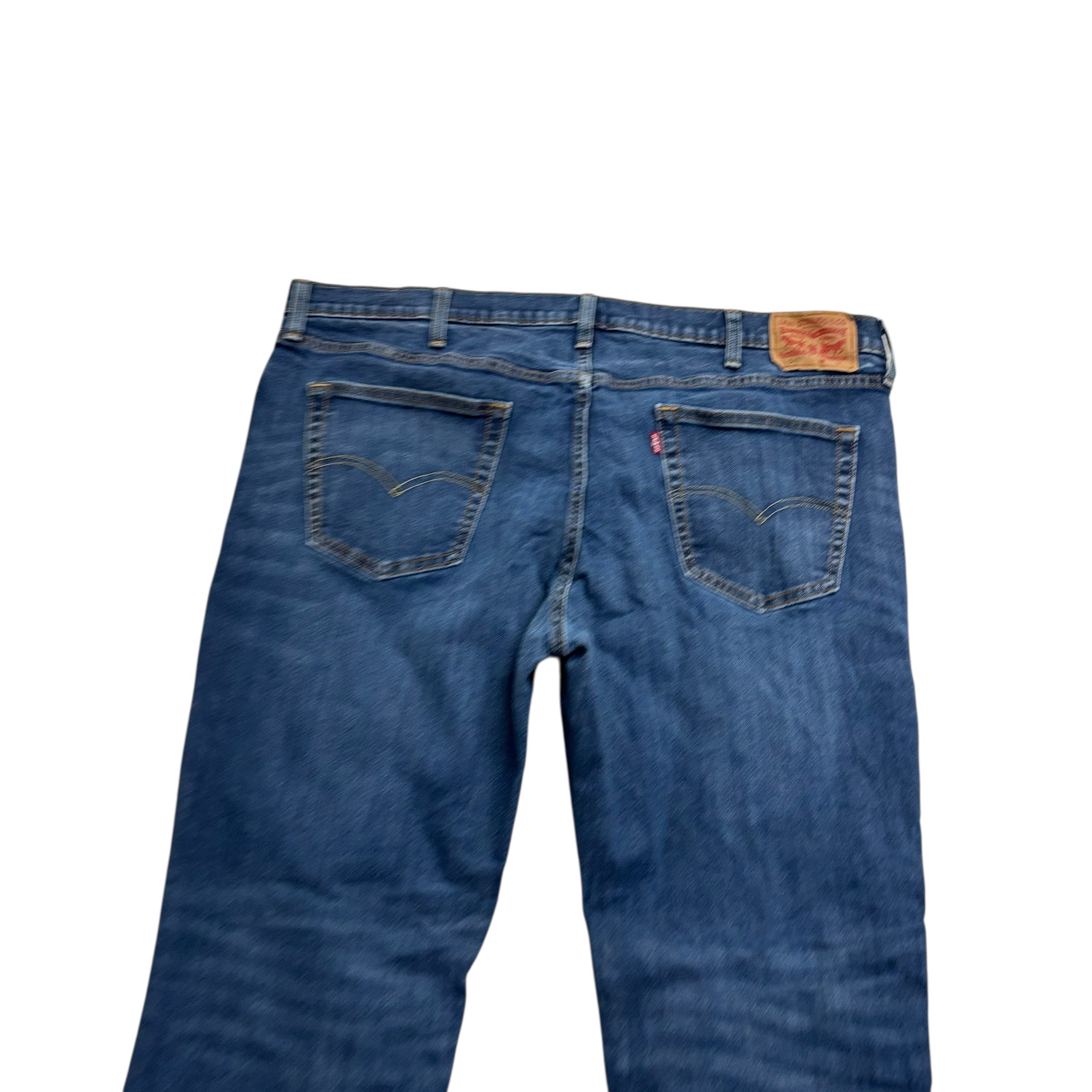 Levis 541 Jeans W44 L31 Mens Mid Blue Athletic Tapered Fit Stretch Denim