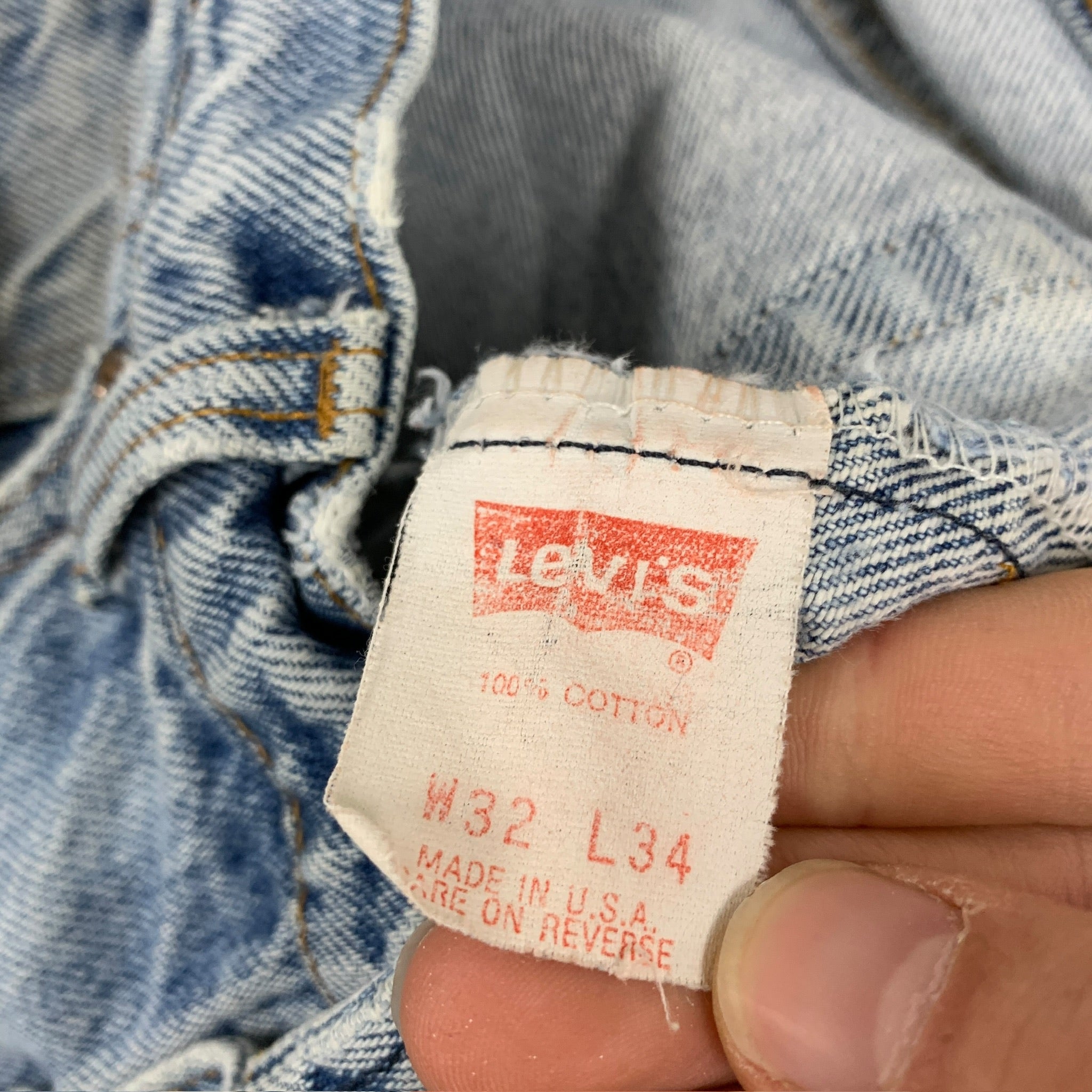 Levis 517 Jeans W31 L33 Mens Light Blue Regular Bootcut USA Made Vintage Denim