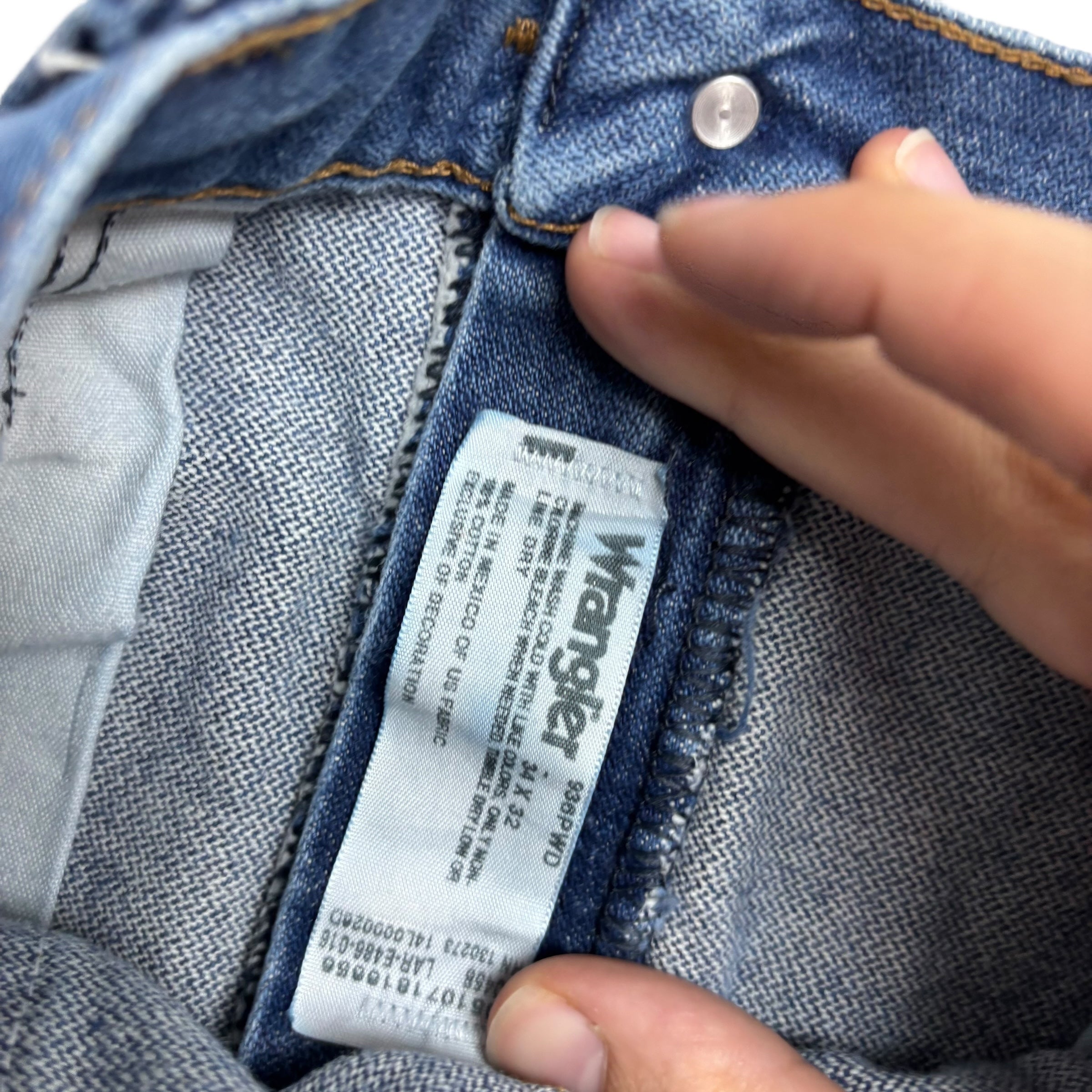 Wrangler Jeans Cowboy Cut W34 L32 Mens Mid Blue 936 Slim Fit Denim (E)