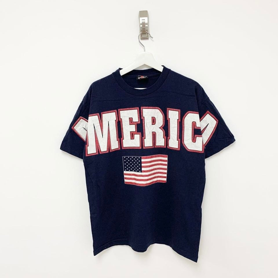 Vintage Single Stitch 90s USA Graphic T Shirt Medium