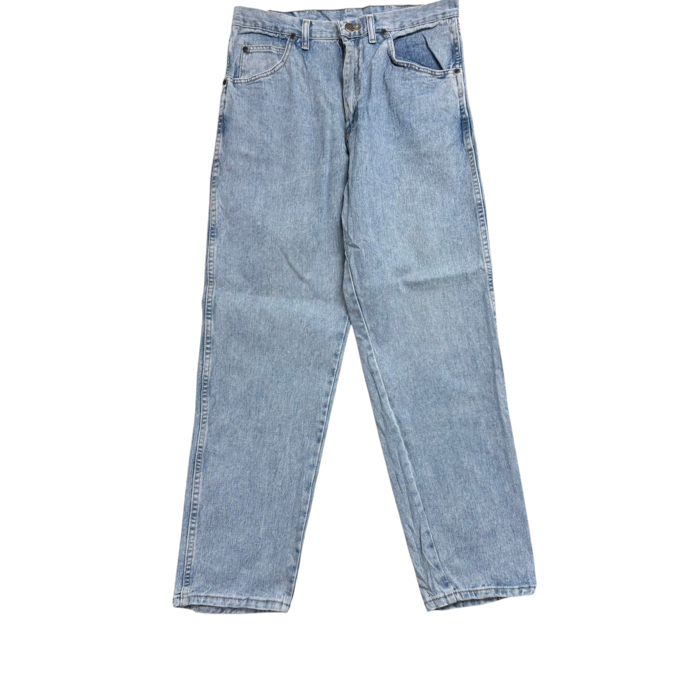 Wrangler Jeans W33 L32 Mens Light Blue Relaxed Straight Fit Vintage Denim