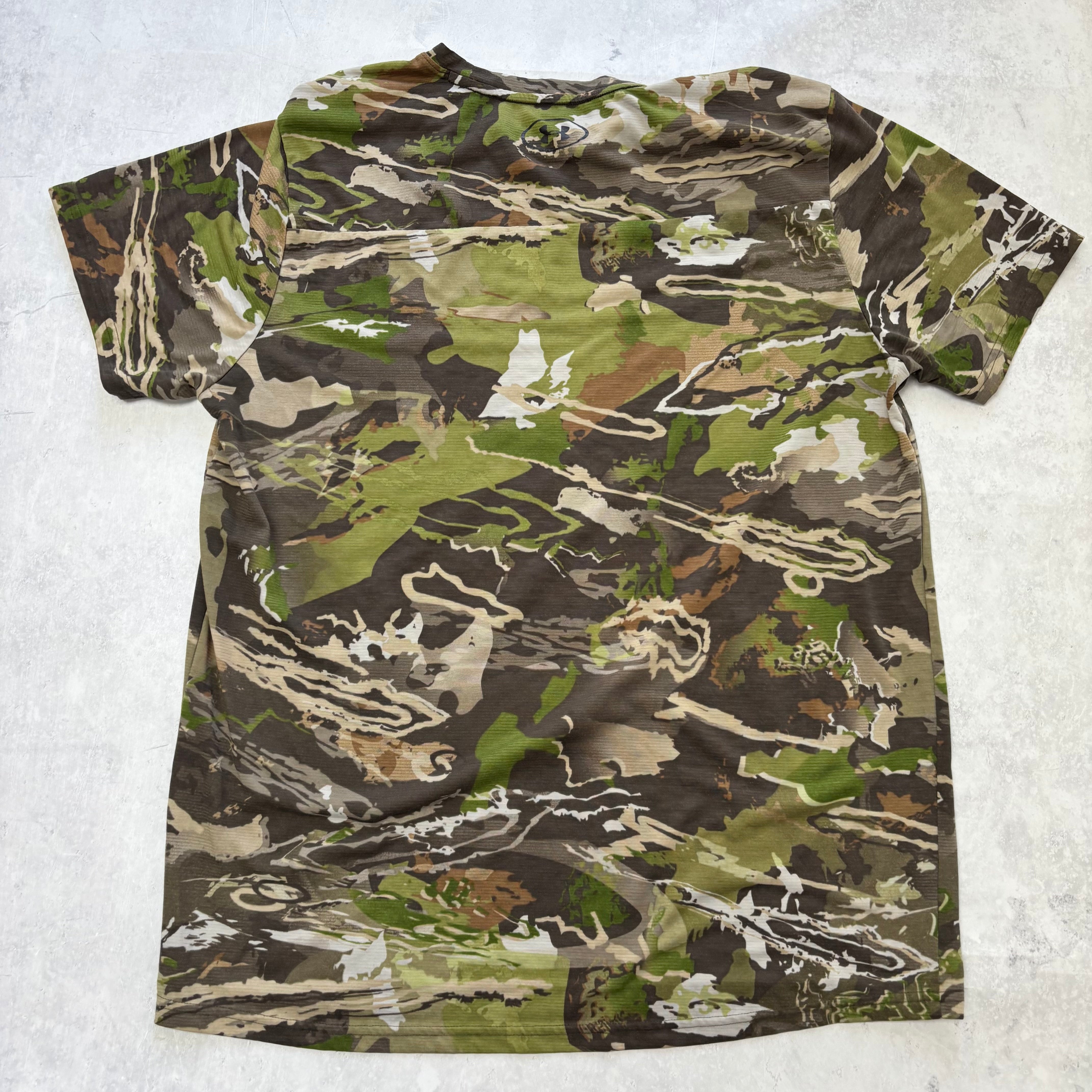 Under Armour T Shirt Mens XL Camo Sports Gym Running Camouflage (E)