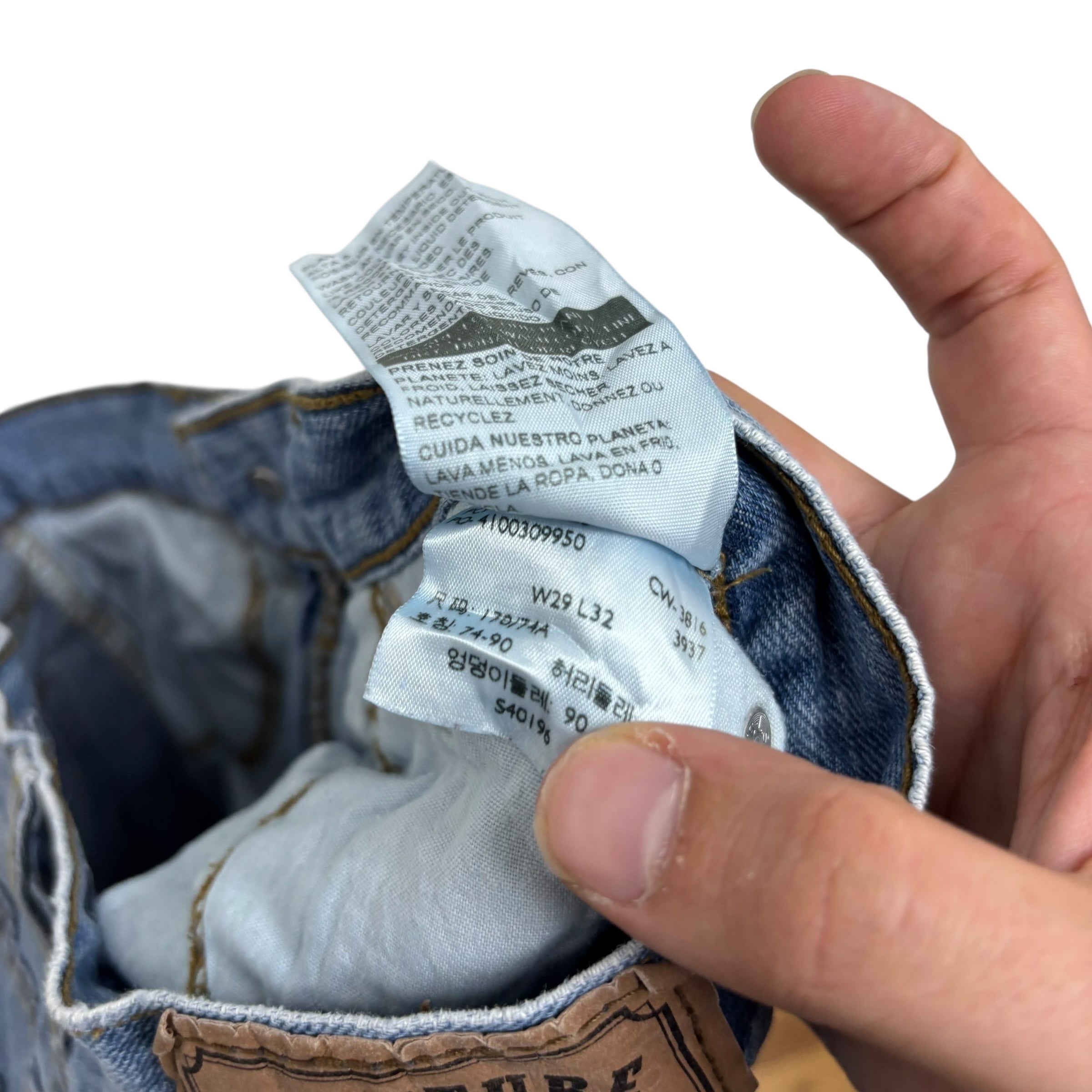 Levis Signature Jeans W29 L32 Mens Light Blue Regular Straight Fit Denim (E)