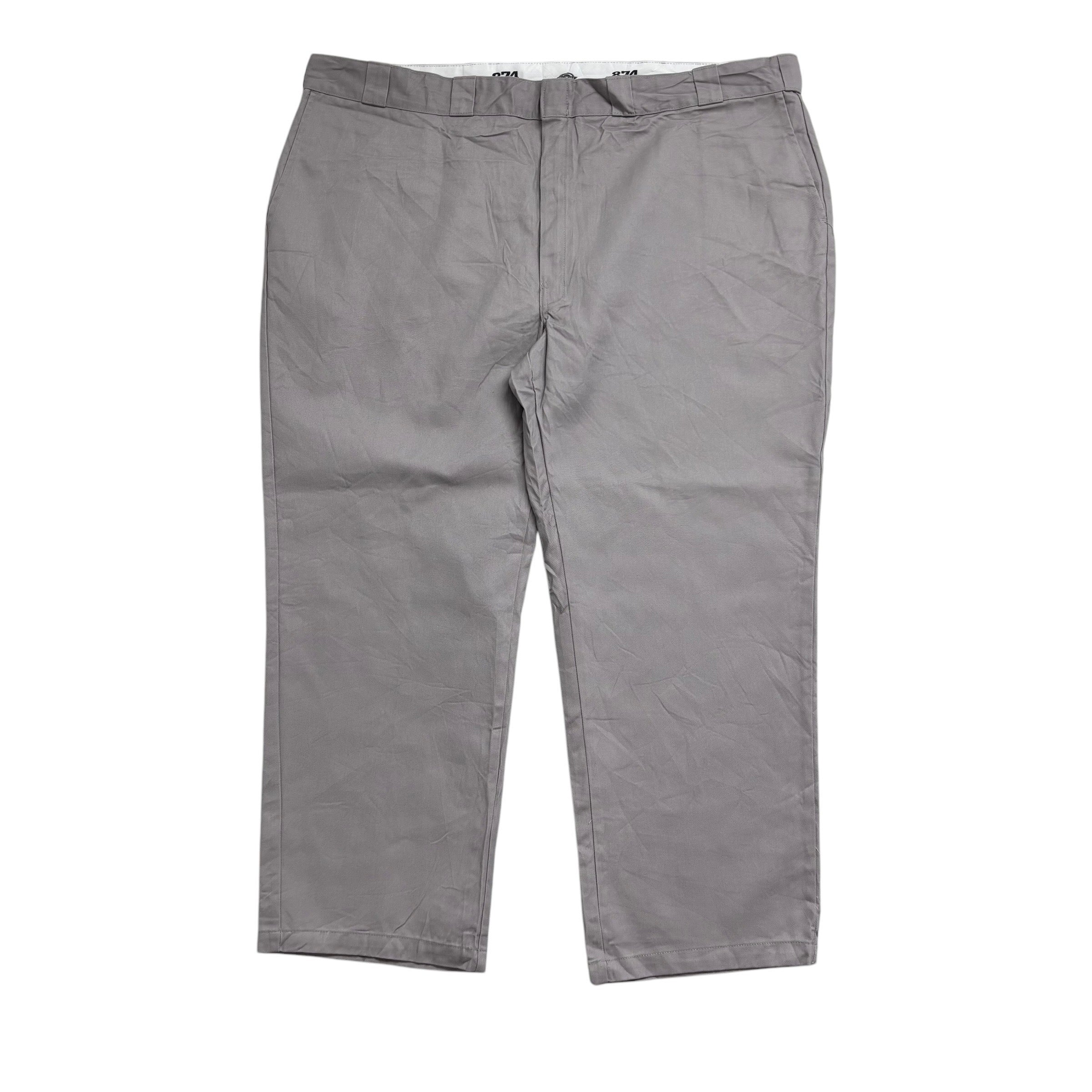 Dickies 874 Trousers W50 L30 Mens Grey Pants Original Straight Fit Workwear