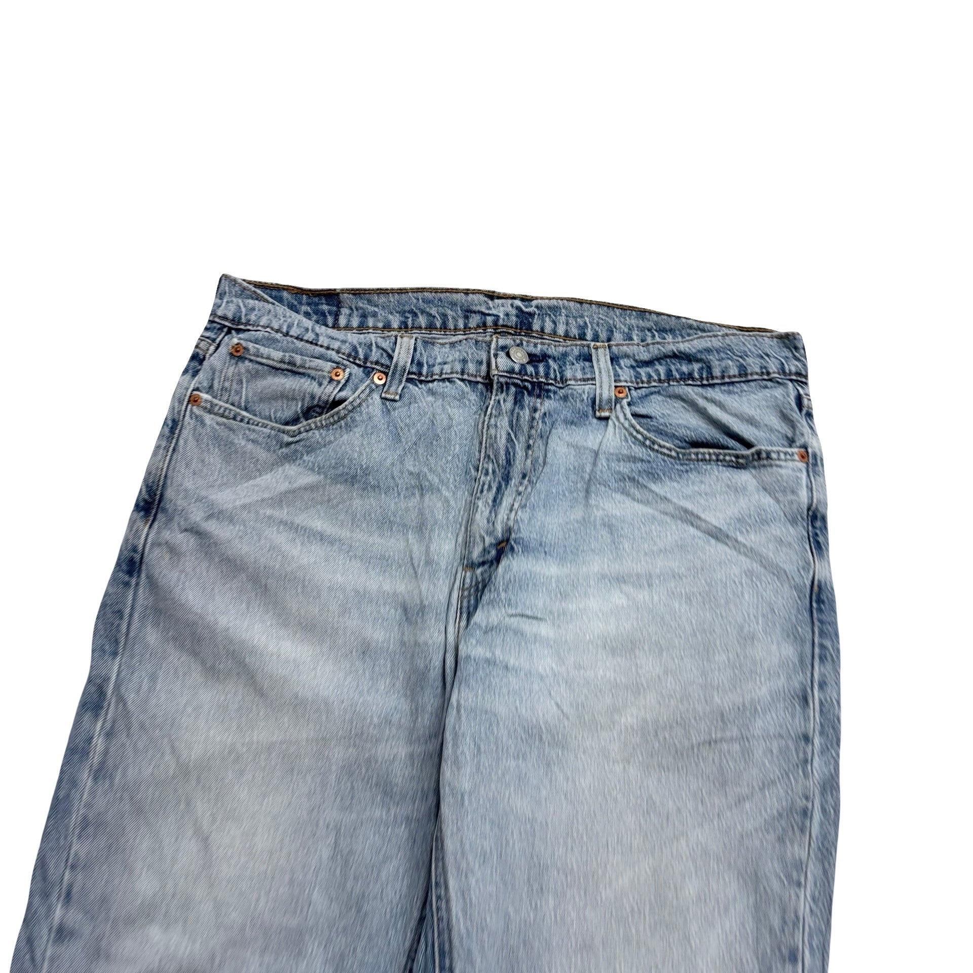 Levis 541 Jeans W36 L29 Mens Light Blue Athletic Tapered Fit Stretch Denim (E)