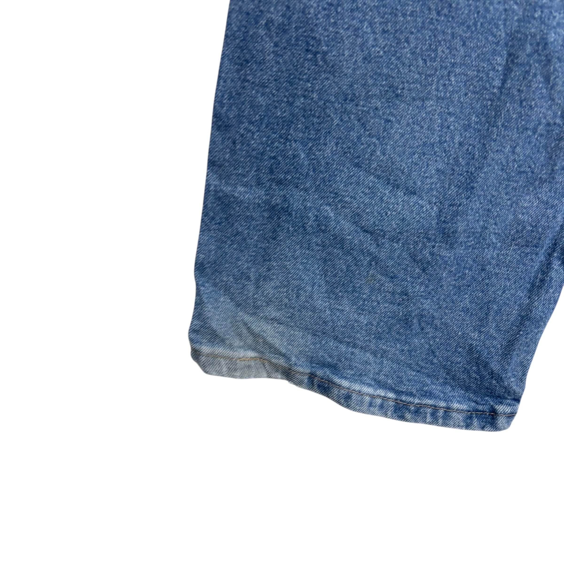 Wrangler Jeans W36 L29 Mens Mid Blue Regular Straight Fit Stretch Denim