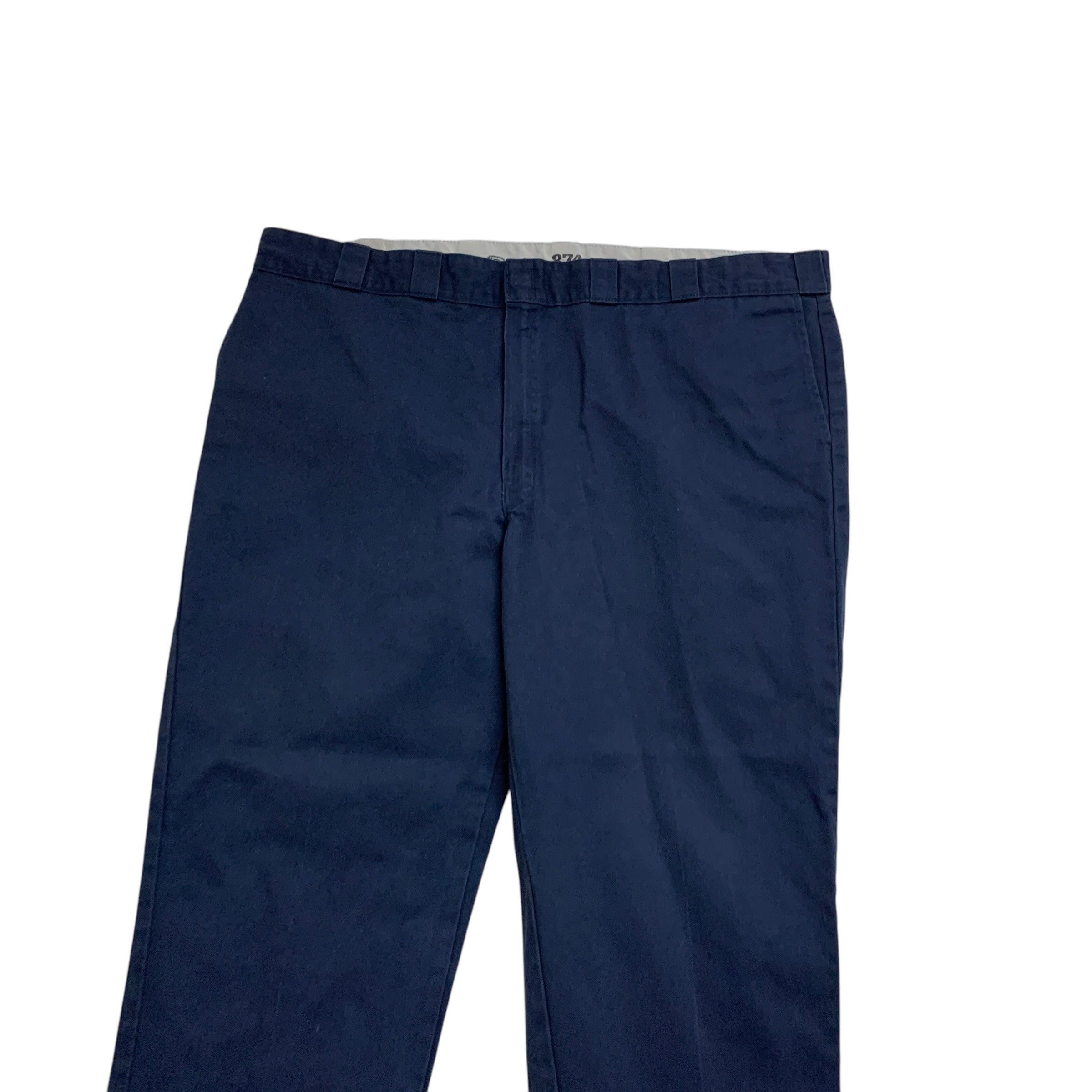 Dickies 874 Trousers W48 L30 Mens Navy Blue Pants Original Straight Fit Workwear