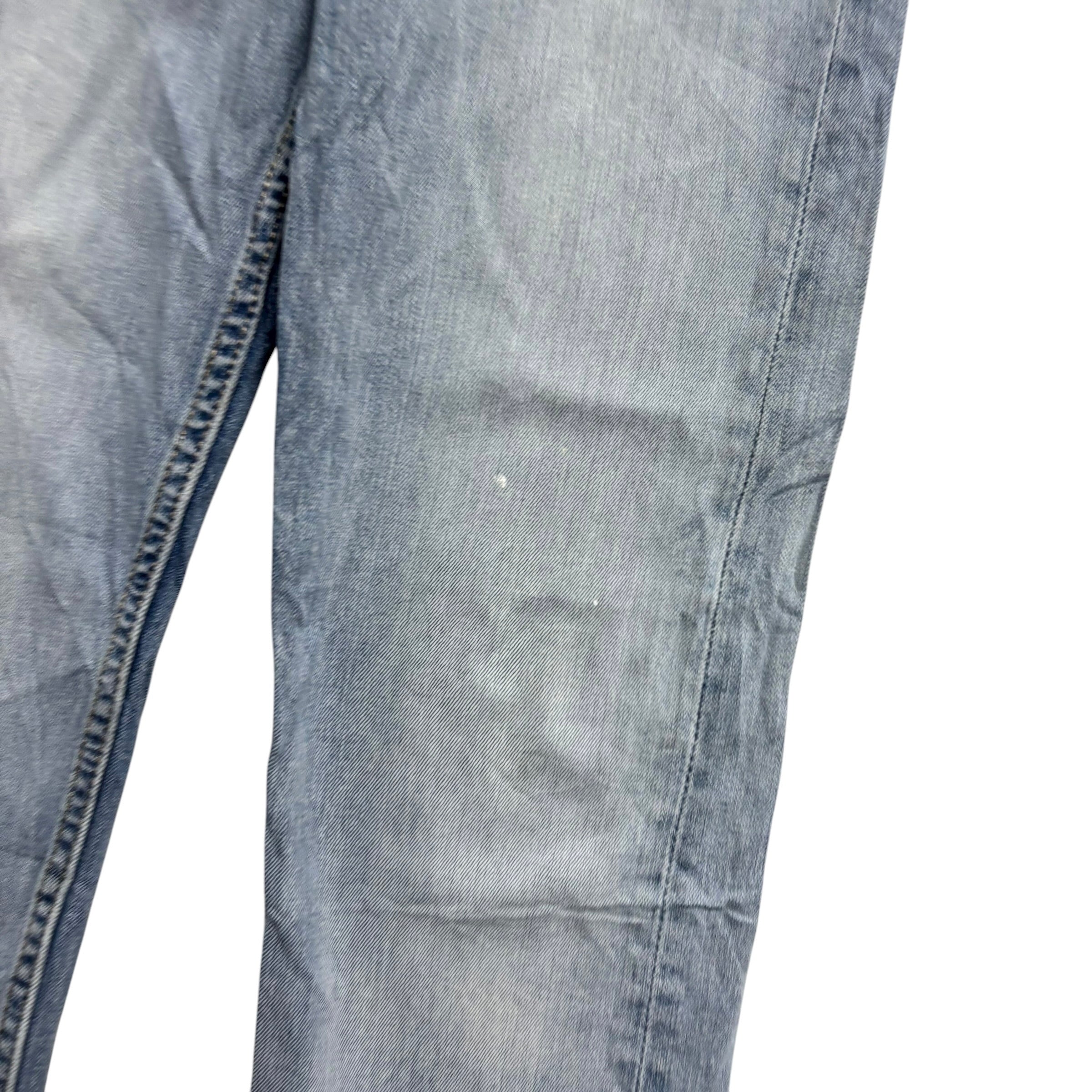 Levis 513 Jeans W30 L32 Mens Light Blue Slim Straight Fit Stretch Denim