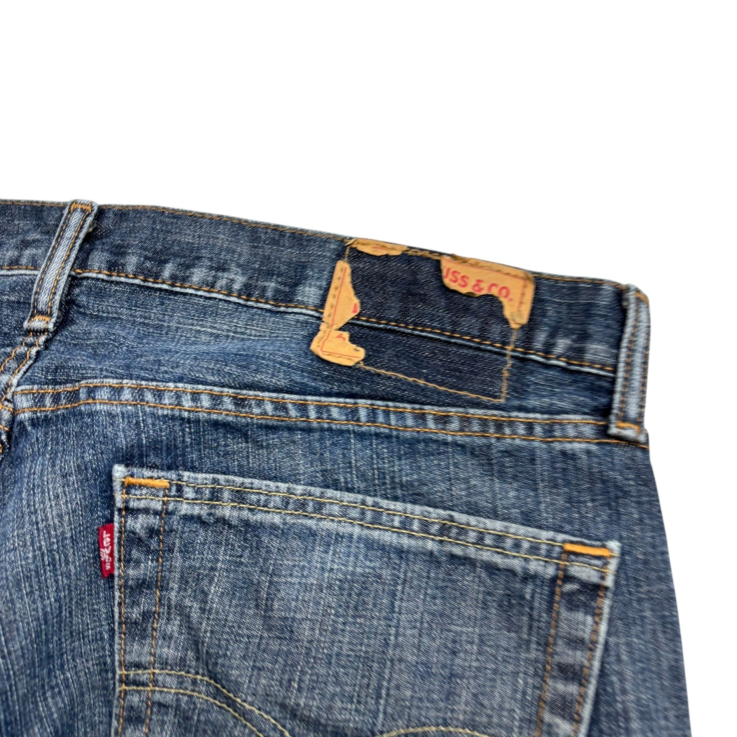 Levis 559 Jeans W36 L32 Mens Dark Blue Baggy Relaxed Straight Fit Denim