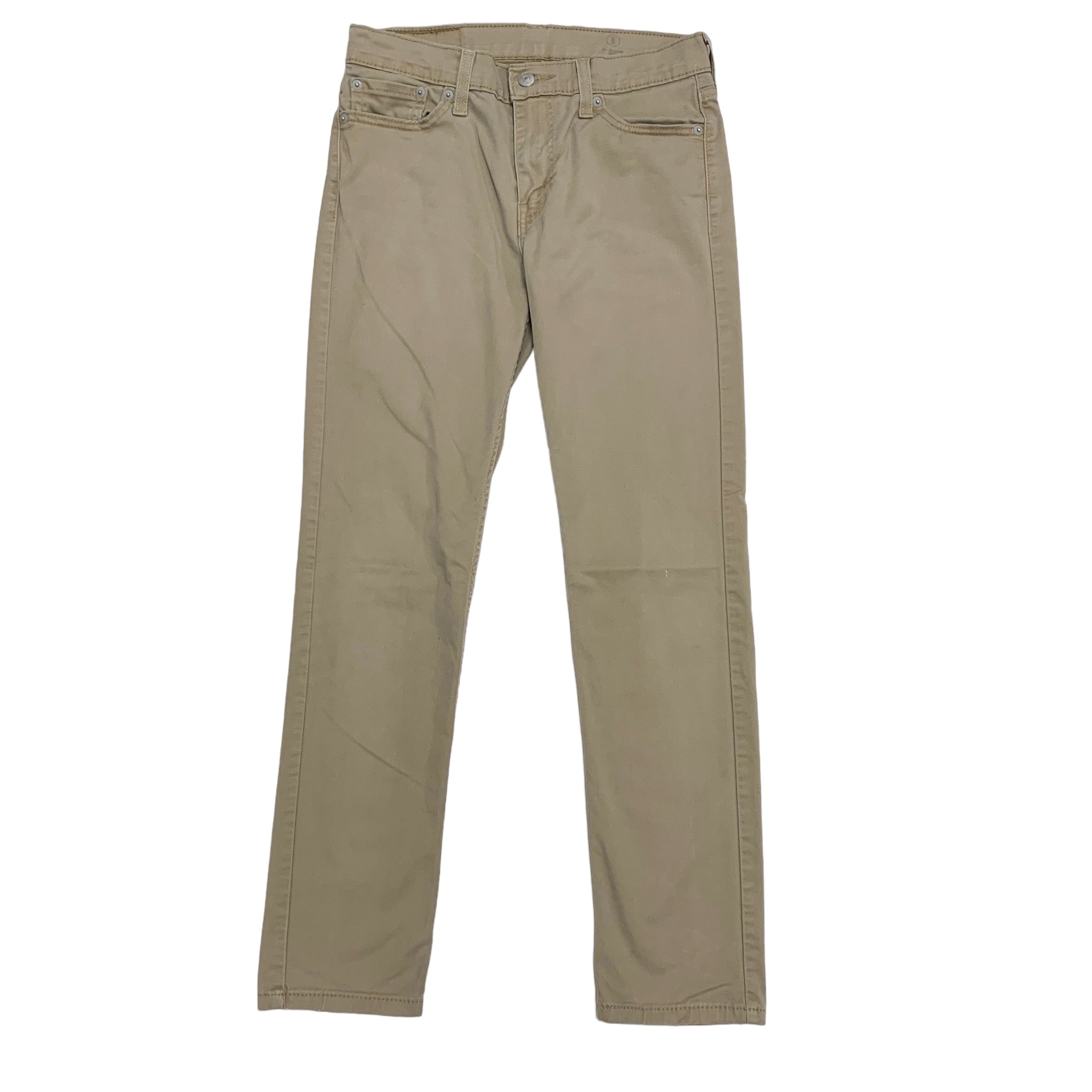 Levis 511 Trousers W29 L29 Mens Beige Tan Slim Fit Stretch Cotton Pants