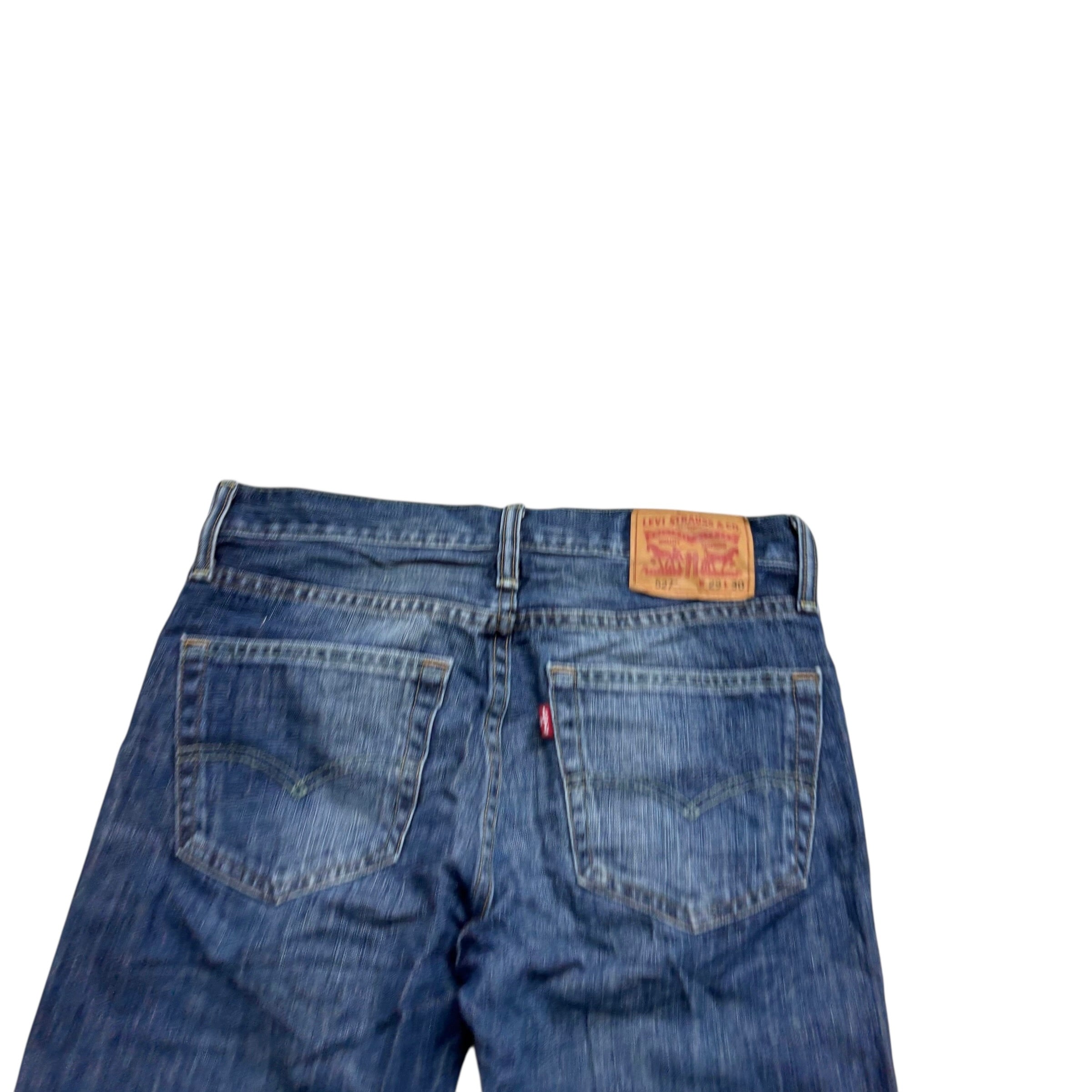 Levis 527 Jeans W29 L30 Mens Dark Blue Slim Bootcut Fit Denim