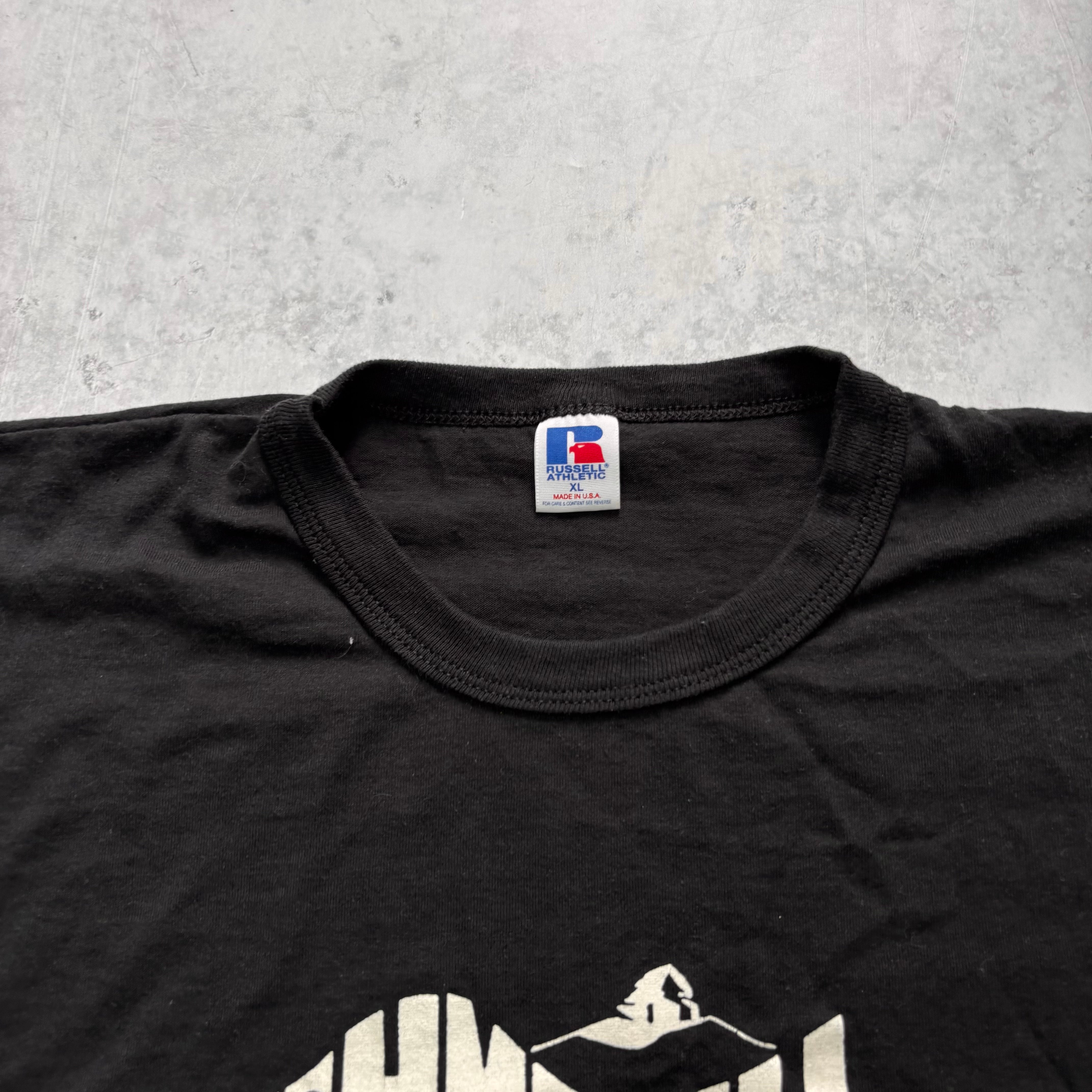 Vintage T Shirt Mens XL Black Single Stitch Graphic Print 90s Theatre (E)