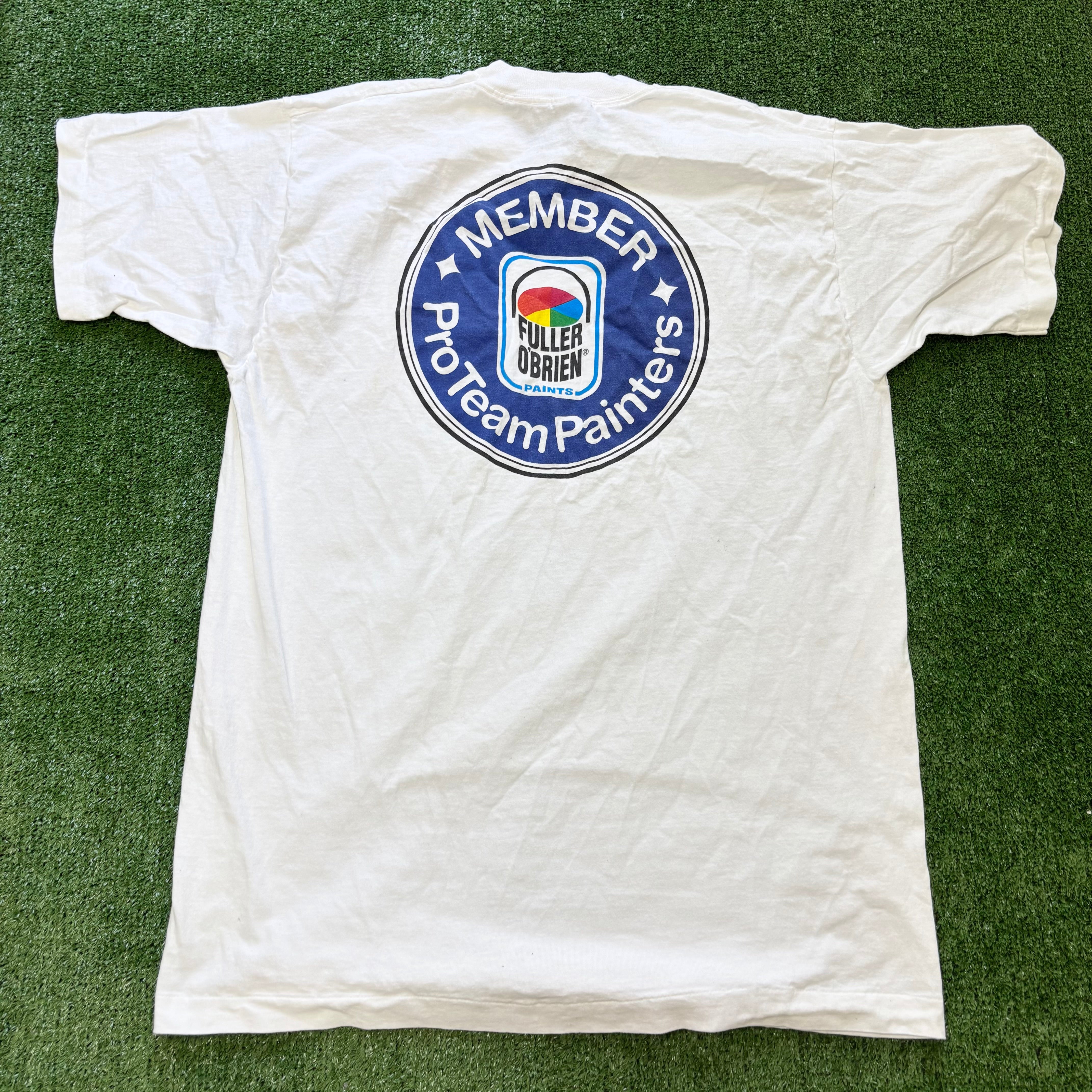 Vintage T Shirt Mens XL White Single Stitch Graphic Print 90s USA (E)