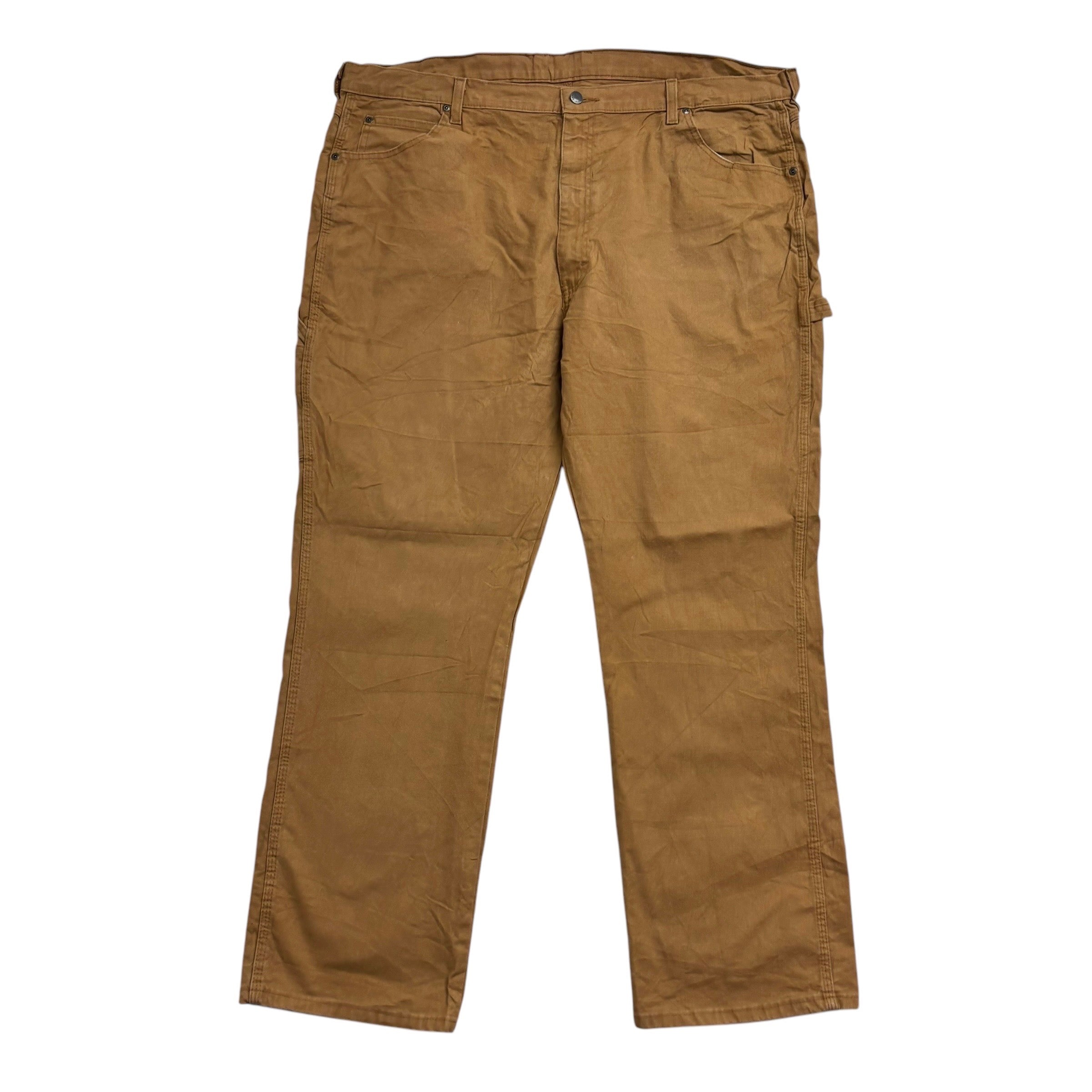 Dickies Carpenter Pants W44 L32 Mens Tan Relaxed Straight Trousers Jeans (E)