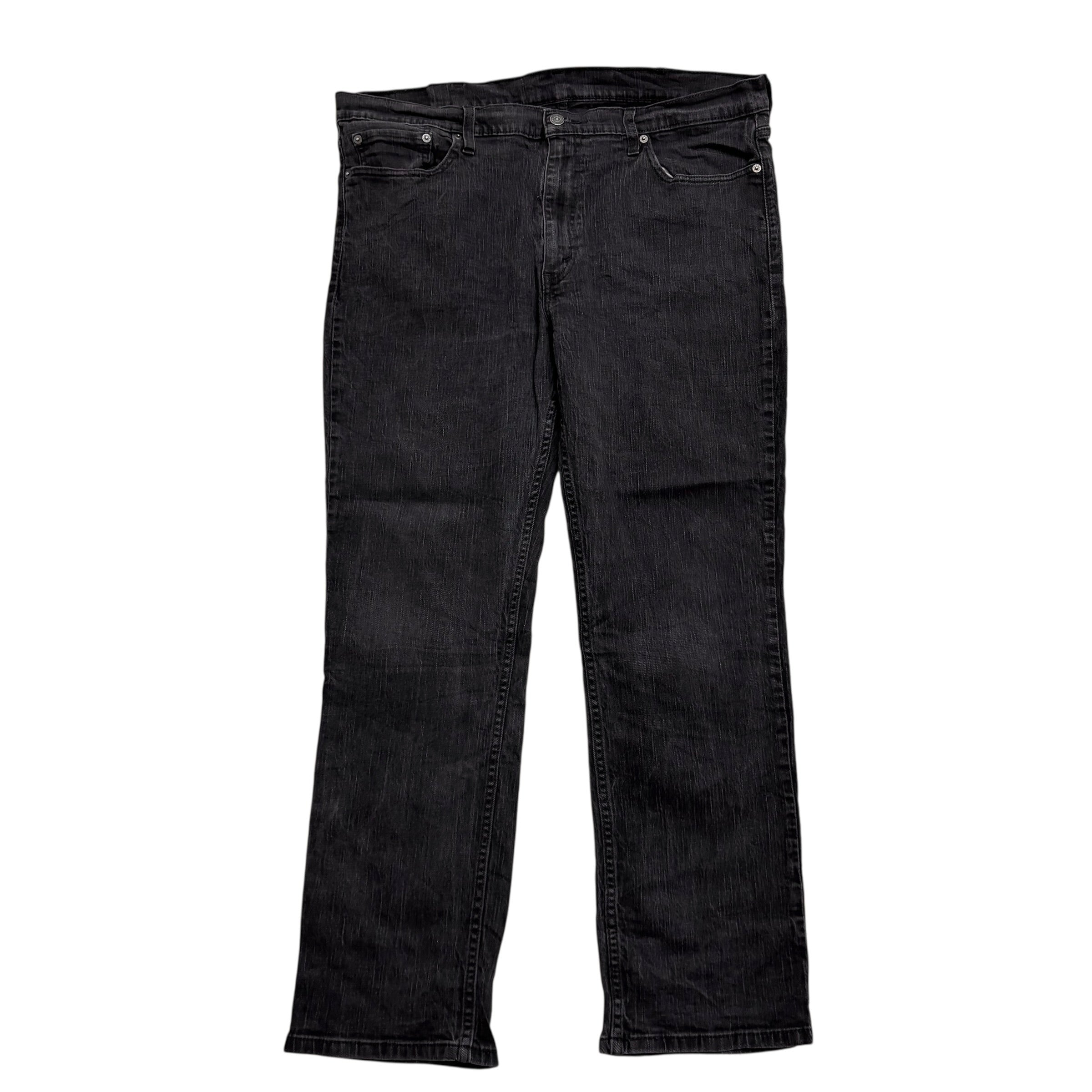 Levis 514 Jeans W40 L31 Mens Black Regular Straight Fit Stretch Denim