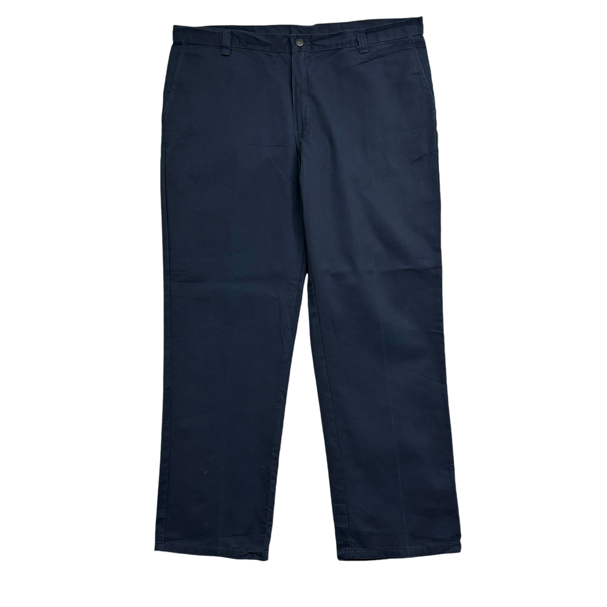 Dickies Trousers W42 L32 Mens Navy Blue Pants Relaxed Straight Fit Workwear