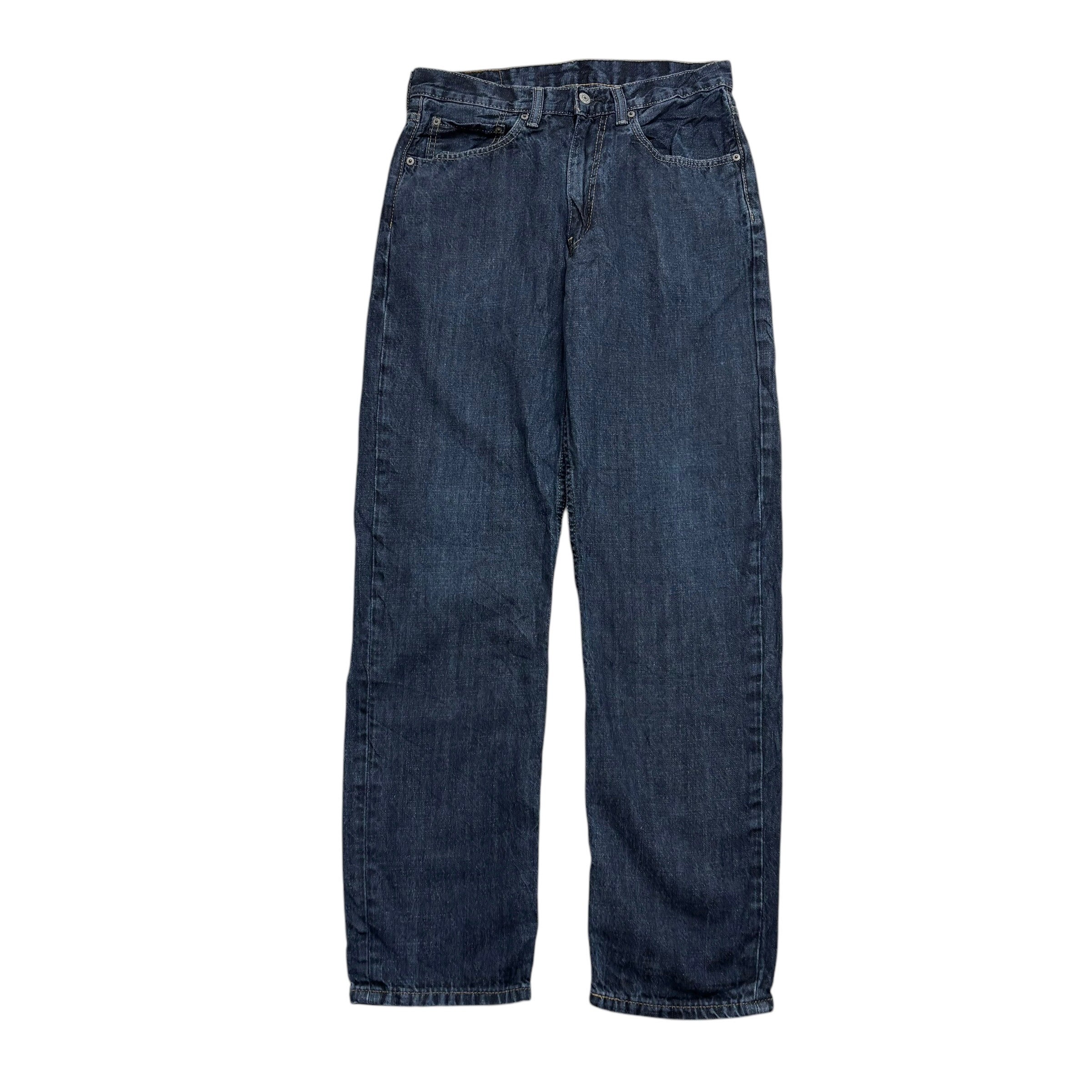 Levis 550 Jeans W32 L34 Mens Dark Blue Baggy Relaxed Straight Fit Denim (E)