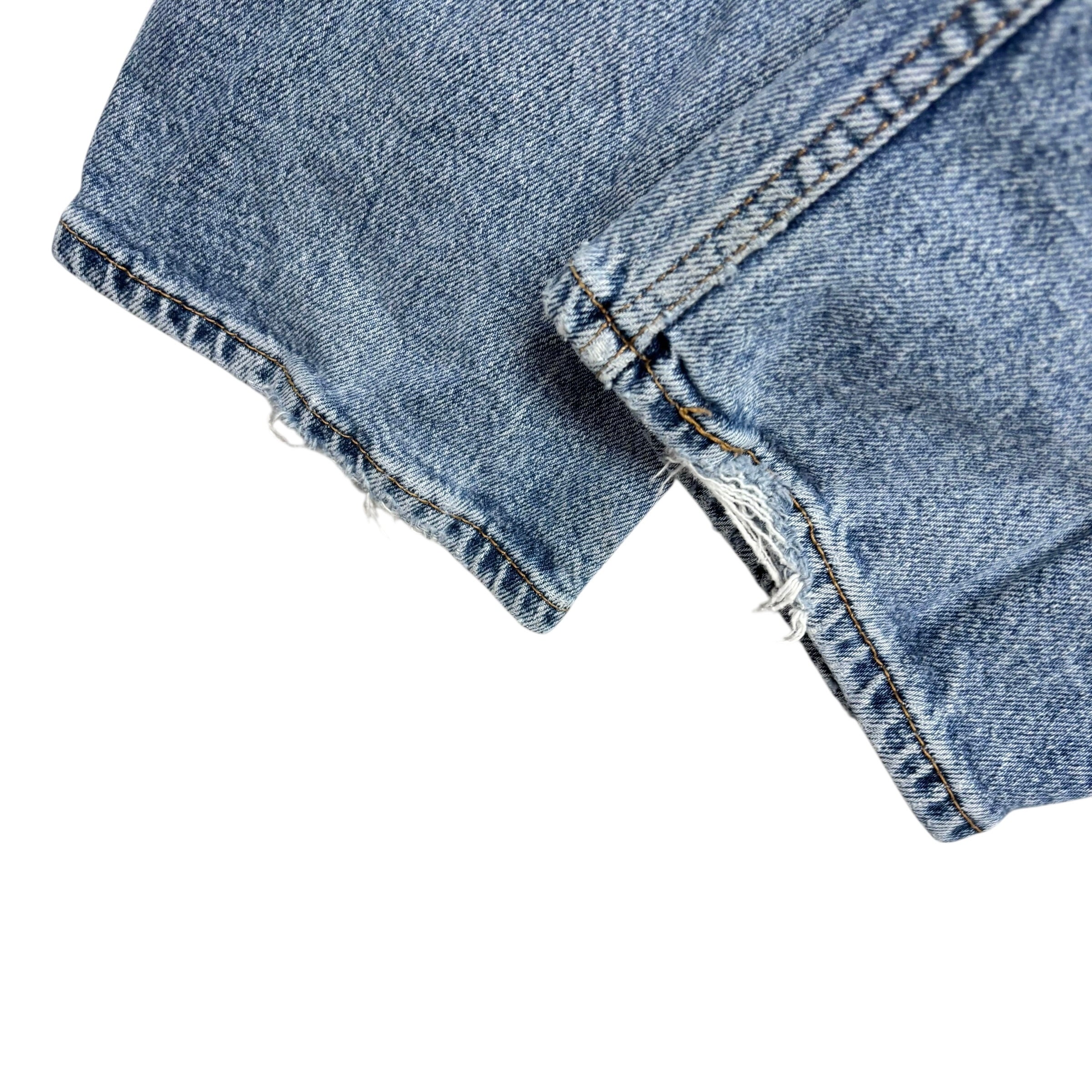 Levis 513 Jeans W33 L32 Mens Light Blue Slim Straight Fit Stretch Denim