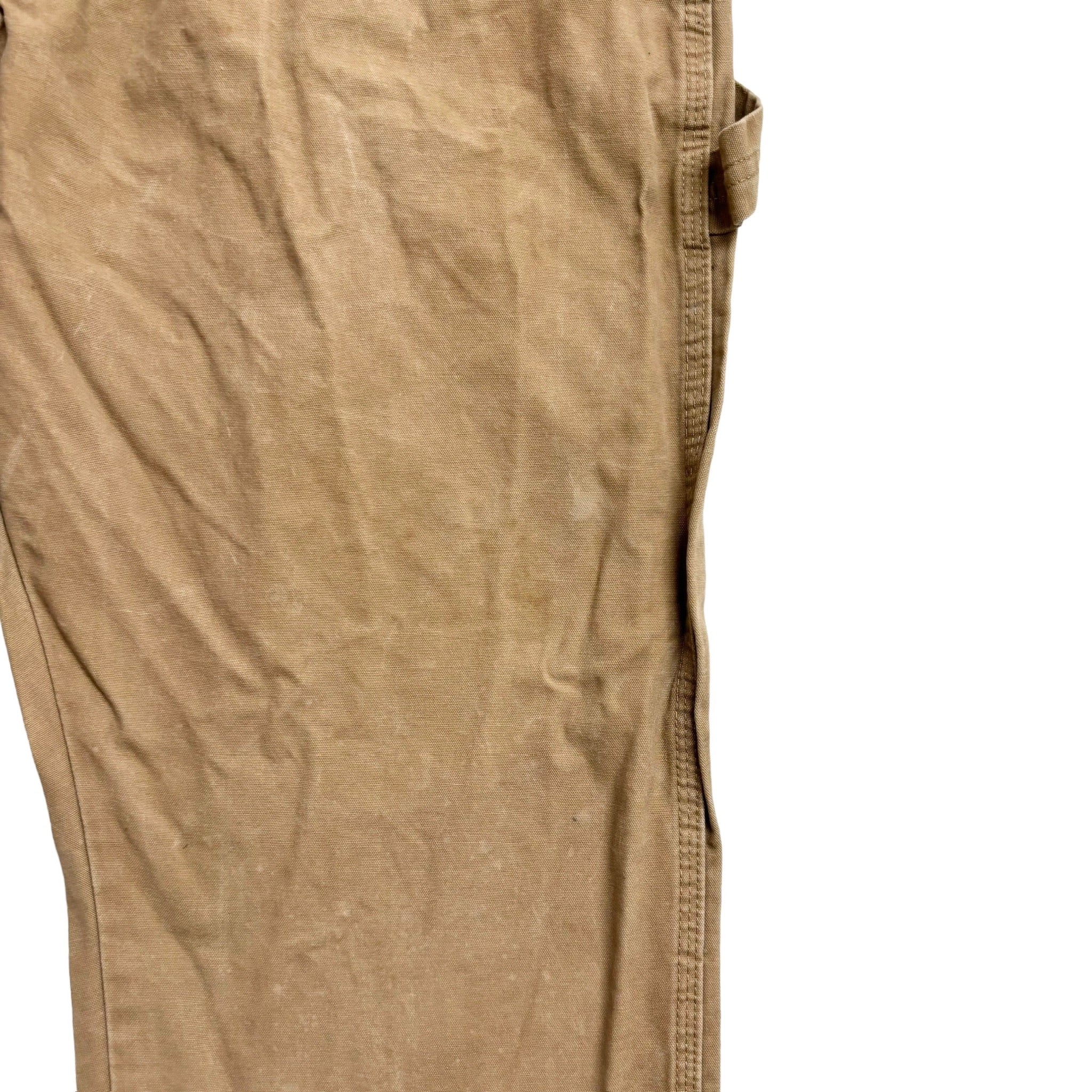 Wrangler Carpenter Pants W40 L30 Mens Tan Beige Baggy Relaxed Straight Fit