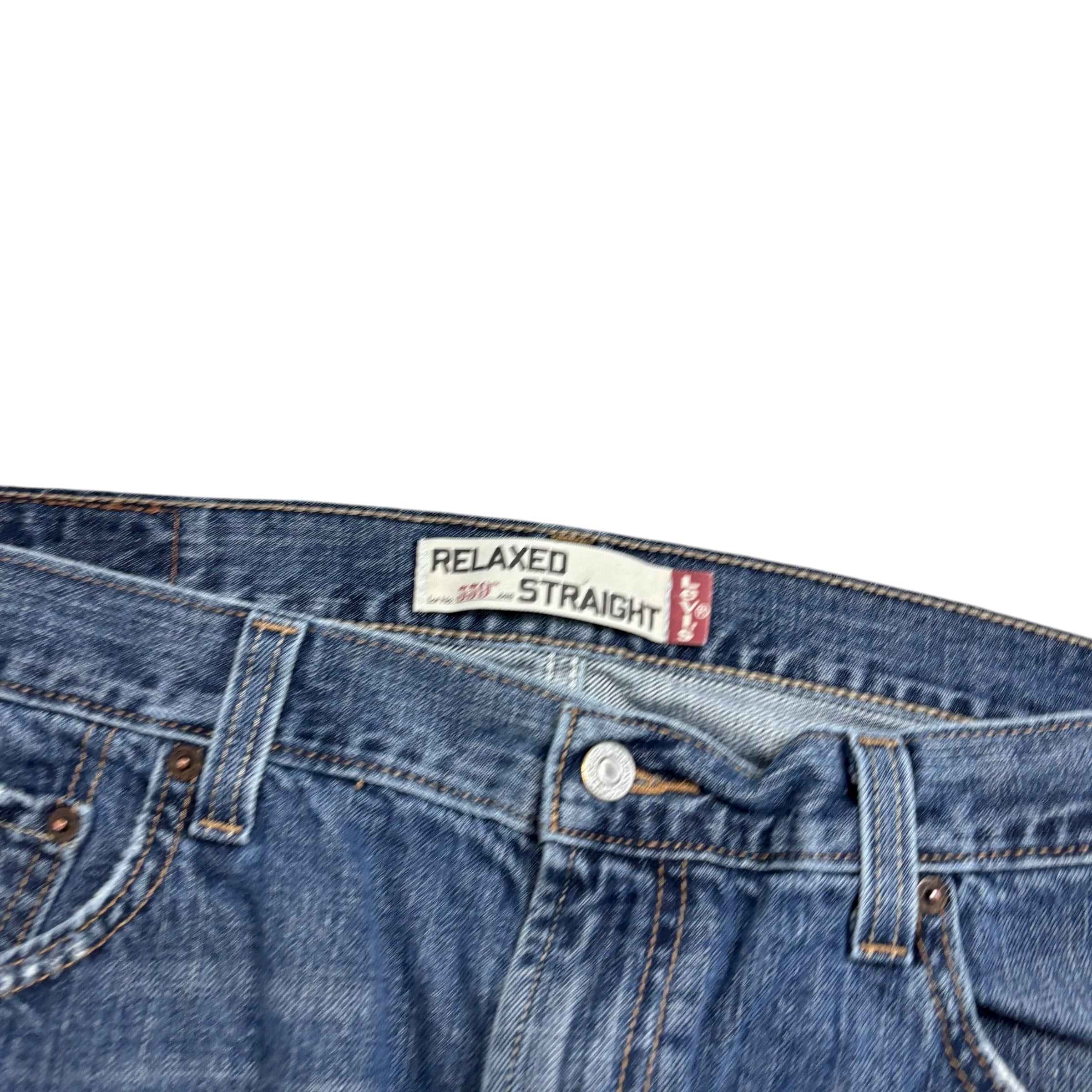 Levis 559 Jeans W36 L25 Mens Mid Blue Baggy Relaxed Fit Vintage Denim (F)