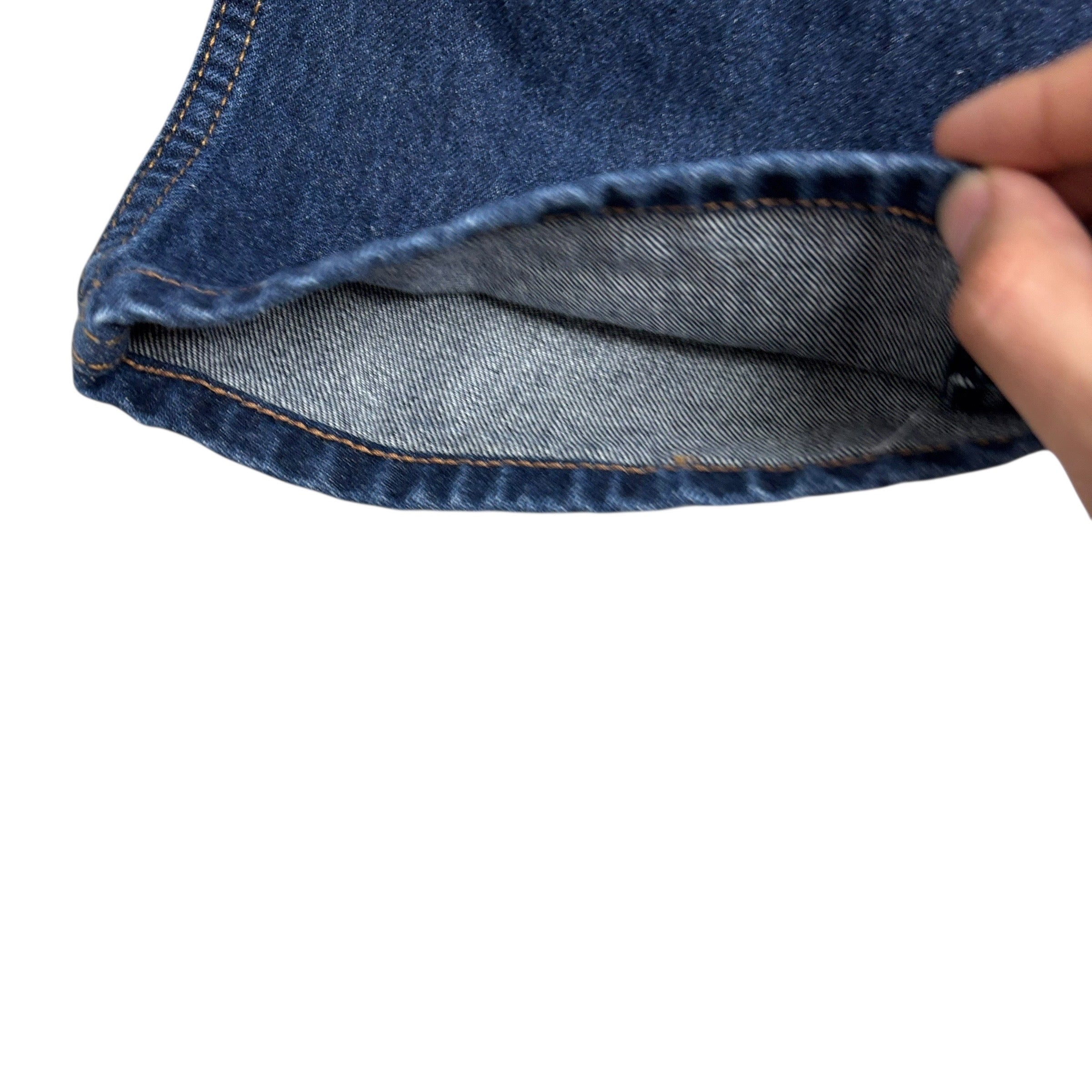 Levis 505 Jeans W36 L26 Mens Dark Blue Regular Straight Fit Denim (E)