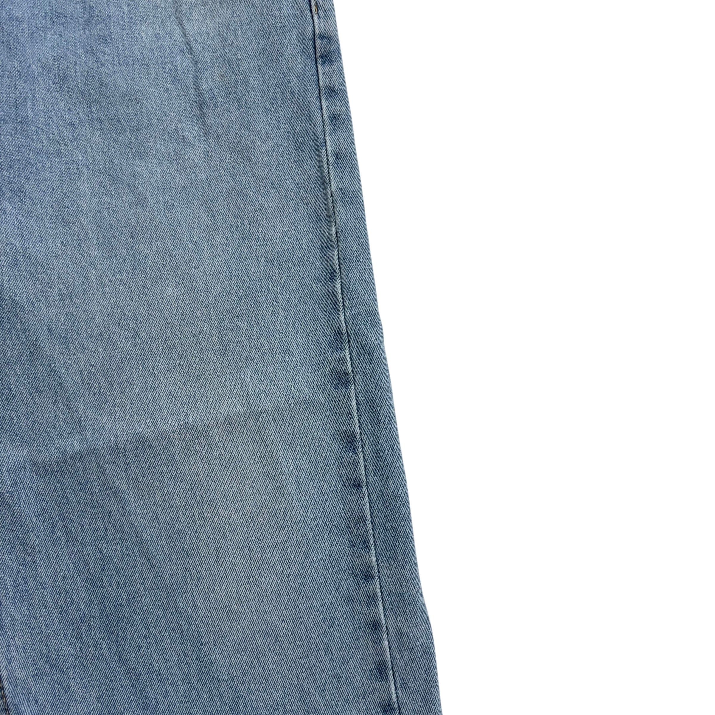 Levis 505 Jeans W40 L29 Mens Light Blue Regular Straight Fit Denim (F)