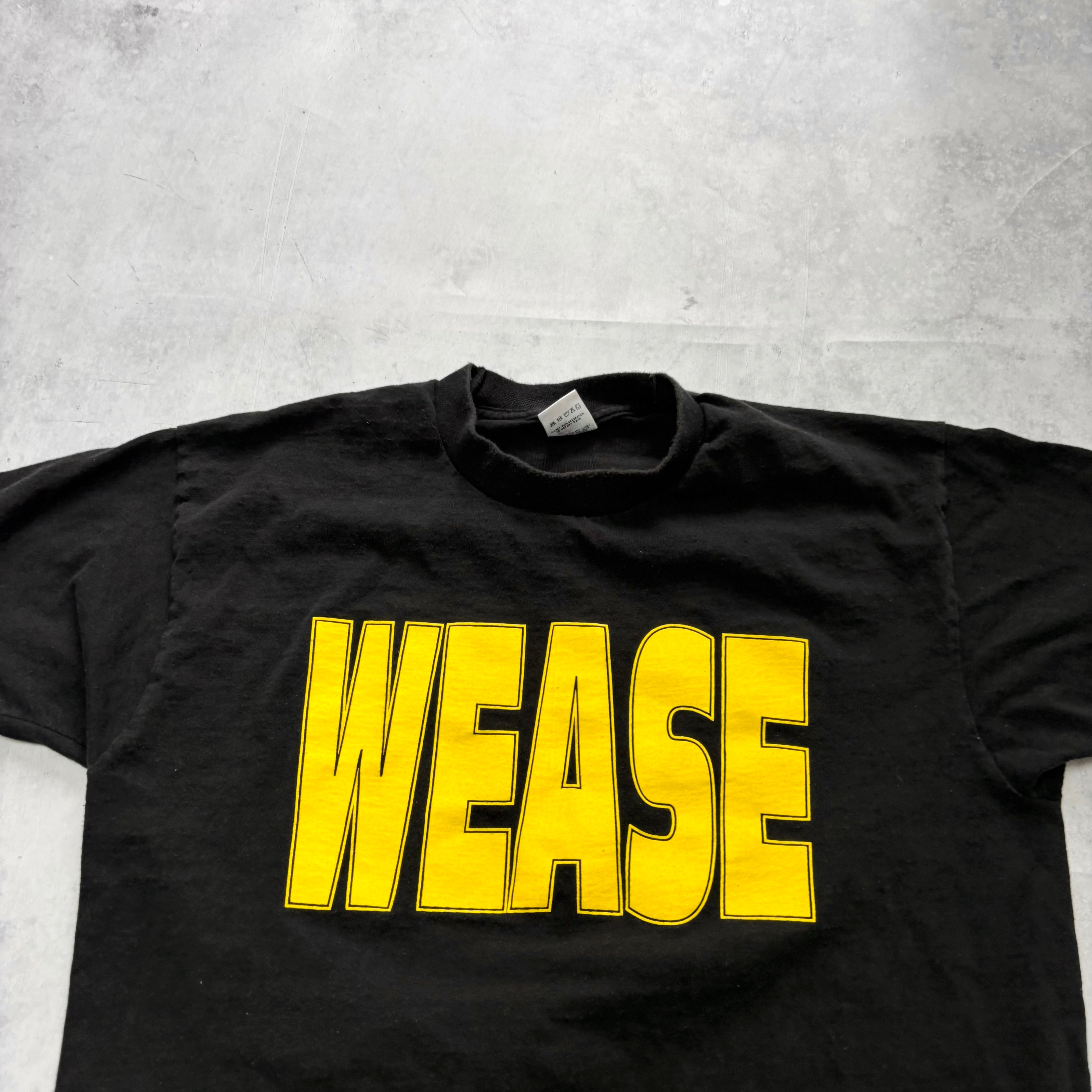 Vintage T Shirt Mens Large Black Single Stitch Graphic Print 90s Radio USA (E)