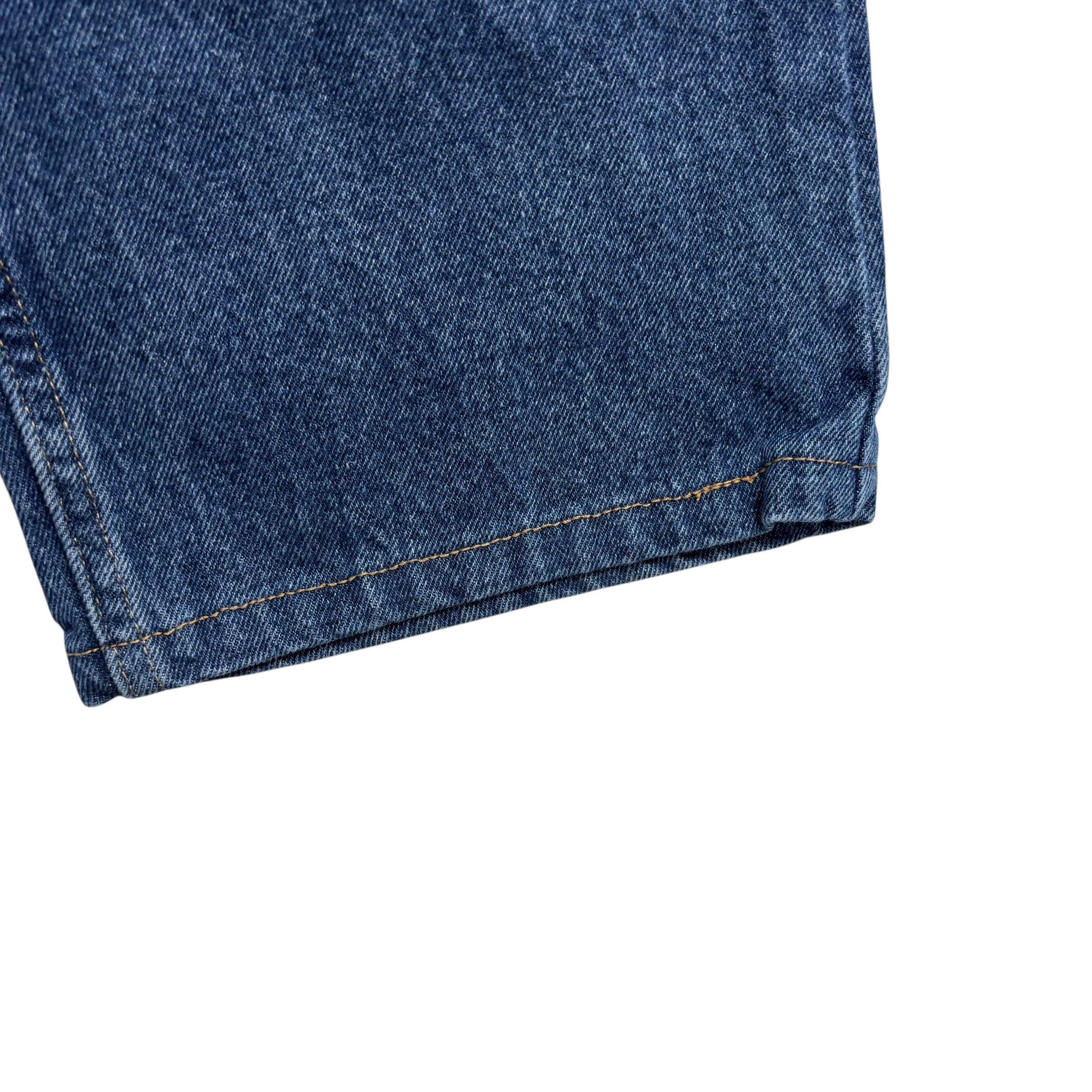 Wrangler Jeans W40 L28 Mens Mid Blue Relaxed Straight Fit Denim (F)