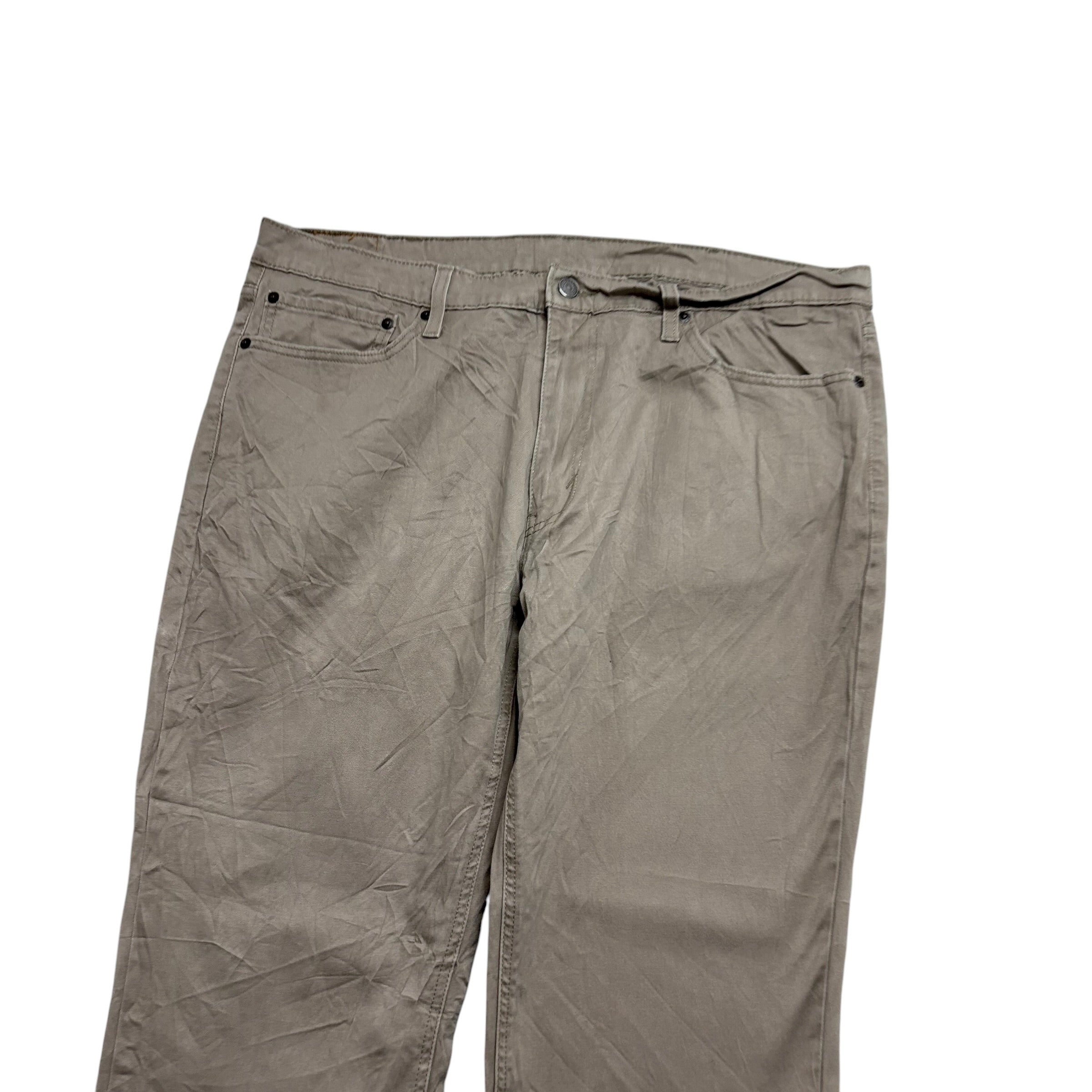 Levis 541 Trousers W38 L28 Mens Stone Athletic Tapered Fit Stretch Pants (E)