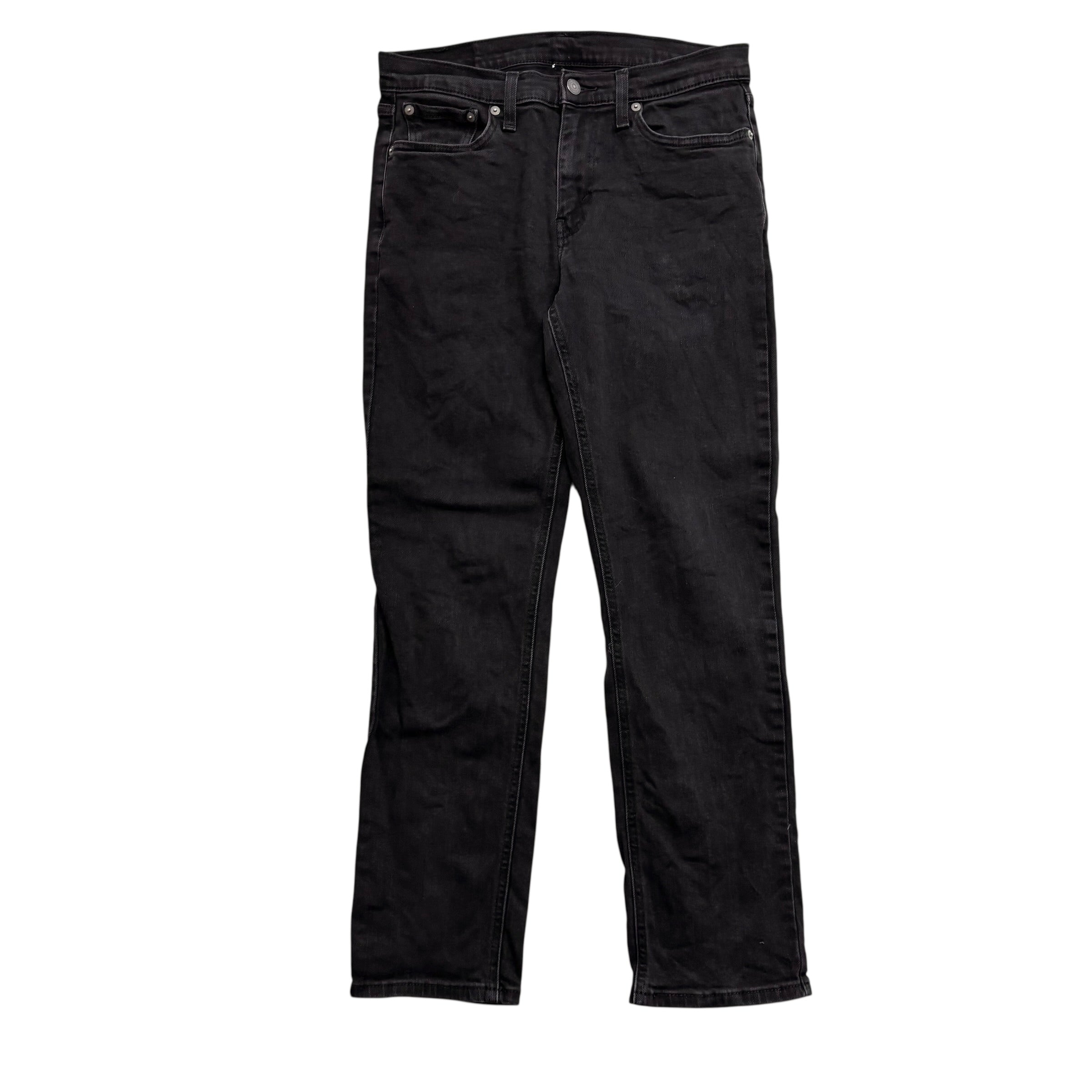 Levis 541 Jeans W30 L29 Mens Black Athletic Tapered Fit Stretch Denim (E)