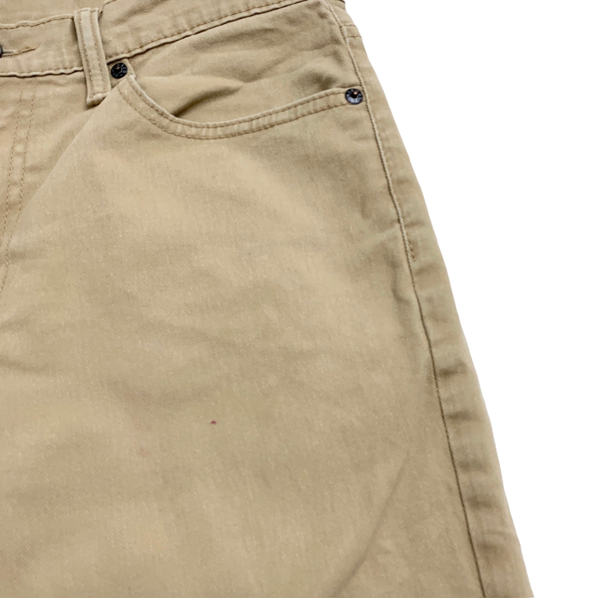 Levis 511 Trousers W33 L32 Mens Beige Tan Slim Fit Stretch Cotton Pants