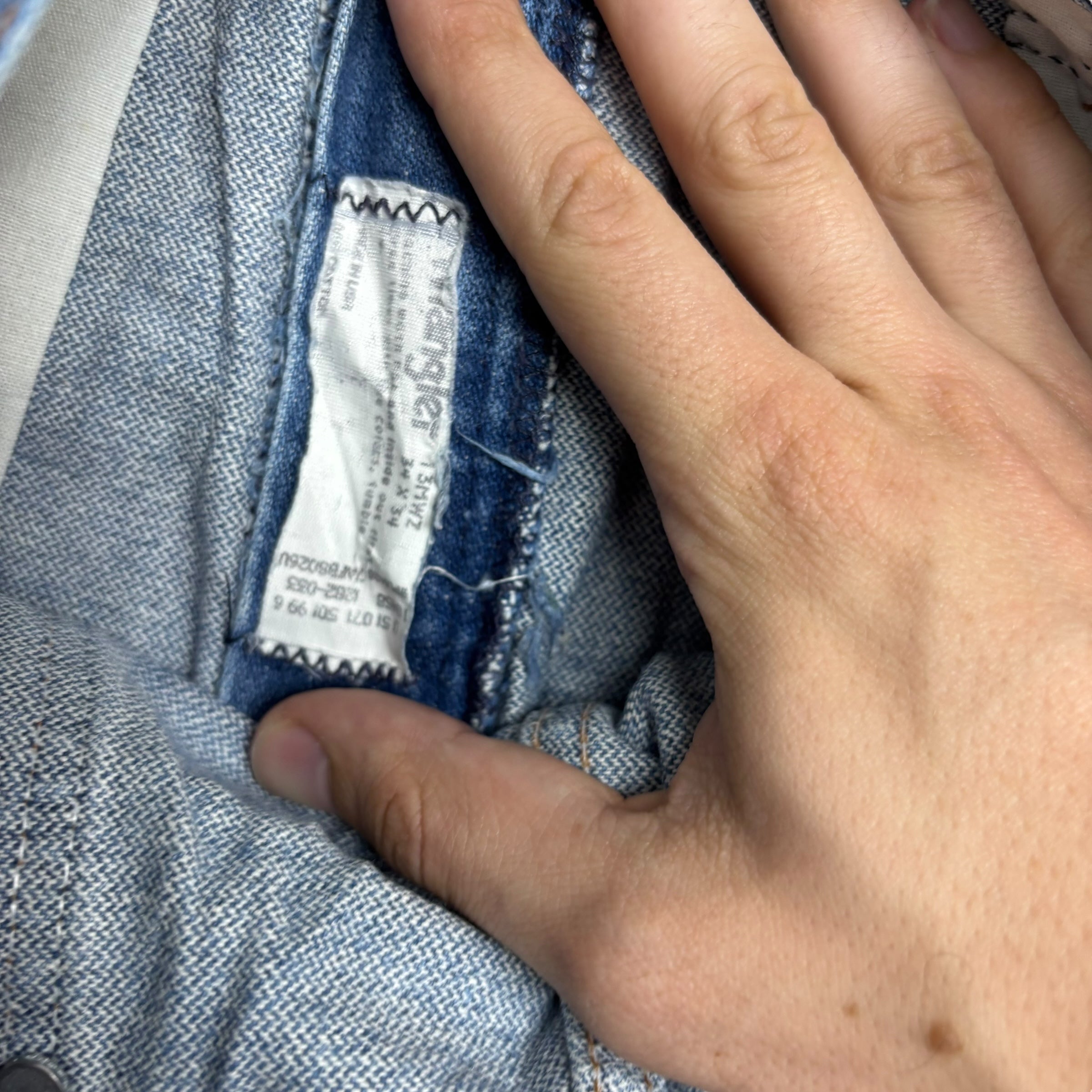 Wrangler Jeans Cowboy Cut W34 L34 Mens Mid Blue 13MWZ USA Made Vintage