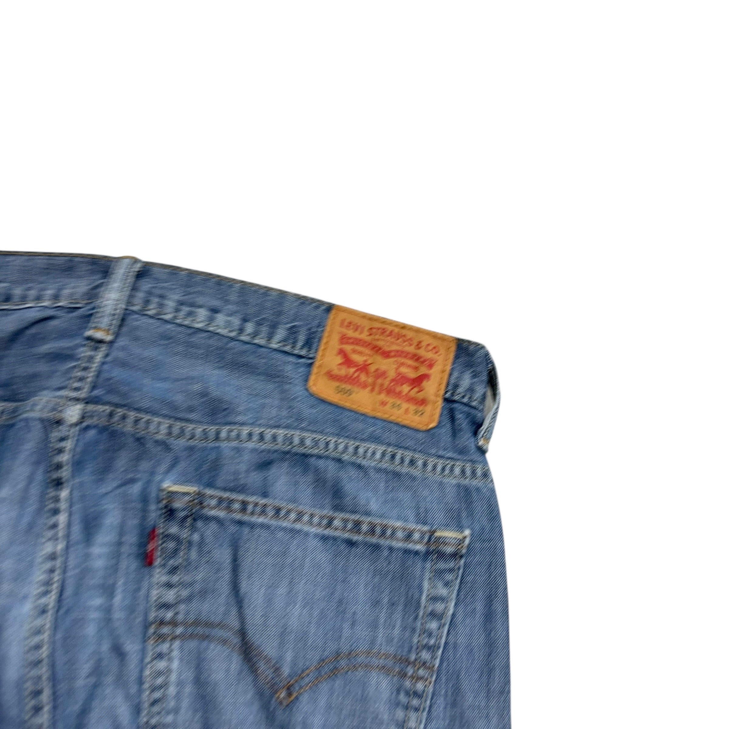 Levis 569 Jeans W34 L31 Mens Blue Baggy Relaxed Straight Fit Denim (E)