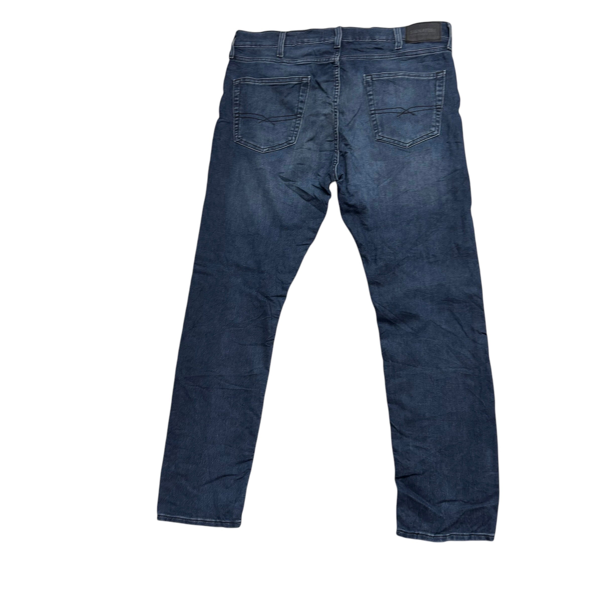 Levis Signature Jeans W38 L32 Mens Navy Blue Regular Tapered Fit Stretch (E)