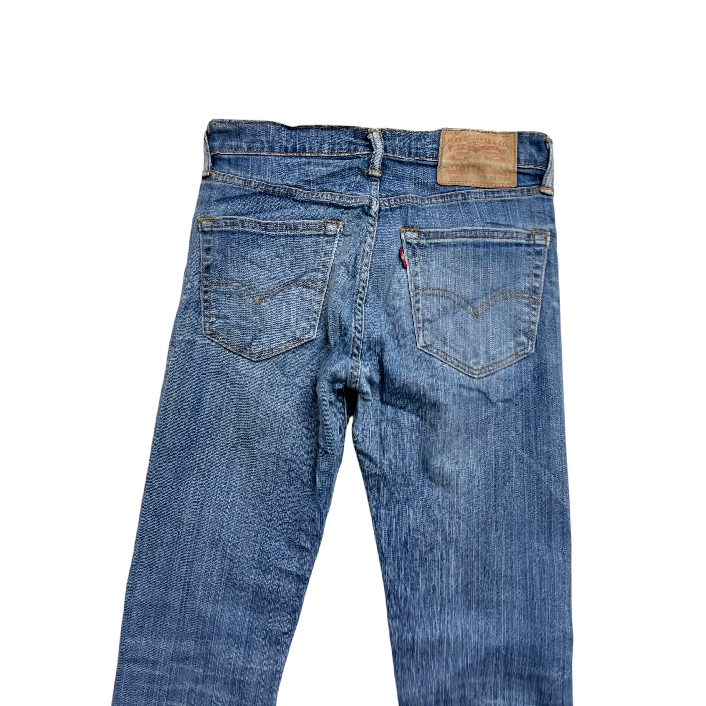 Levis 510 Jeans W28 L32 Mens Light Blue Skinny Fit Stretch Denim