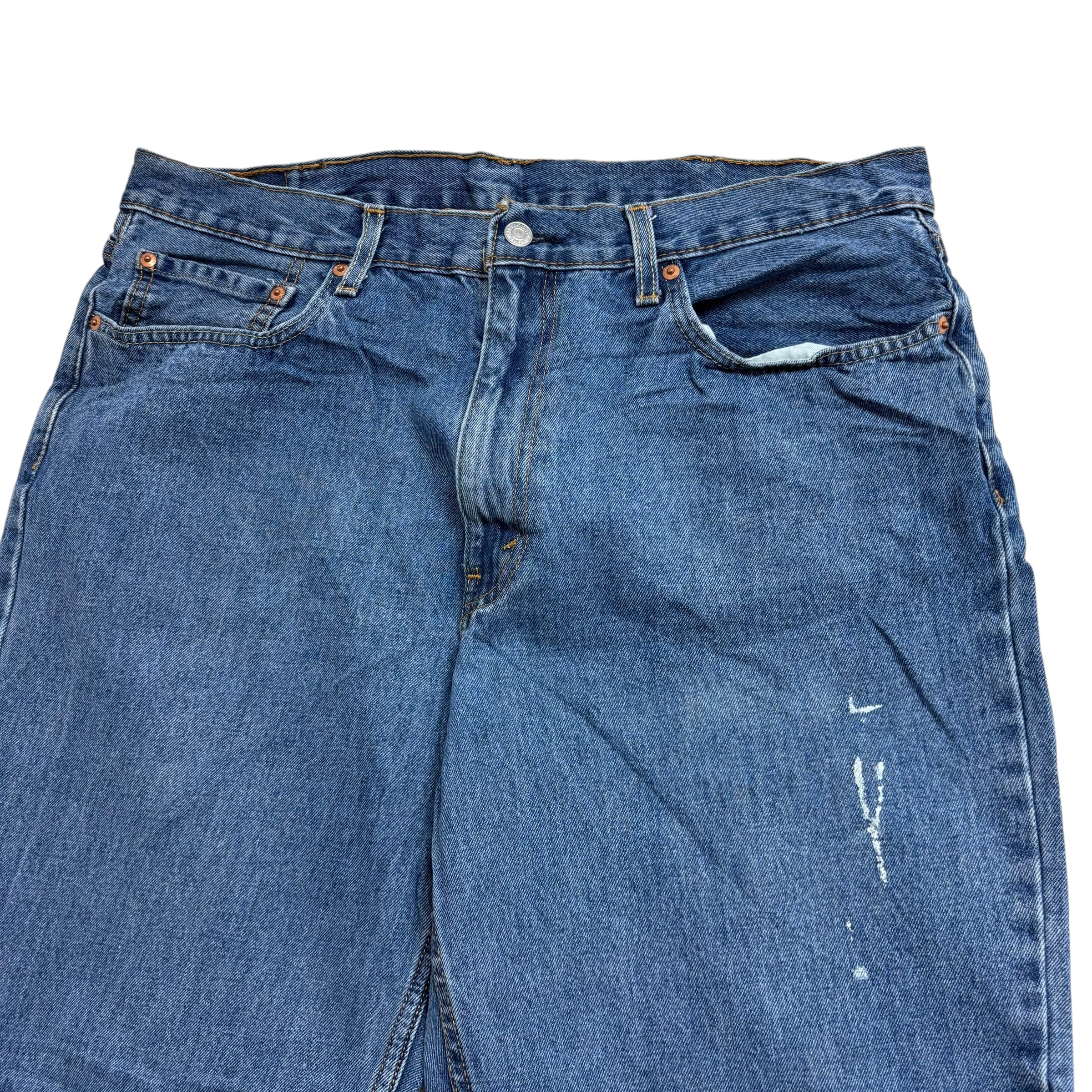 Levis 550 Jeans W38 L30 Mens Mid Blue Baggy Relaxed Straight Fit Denim