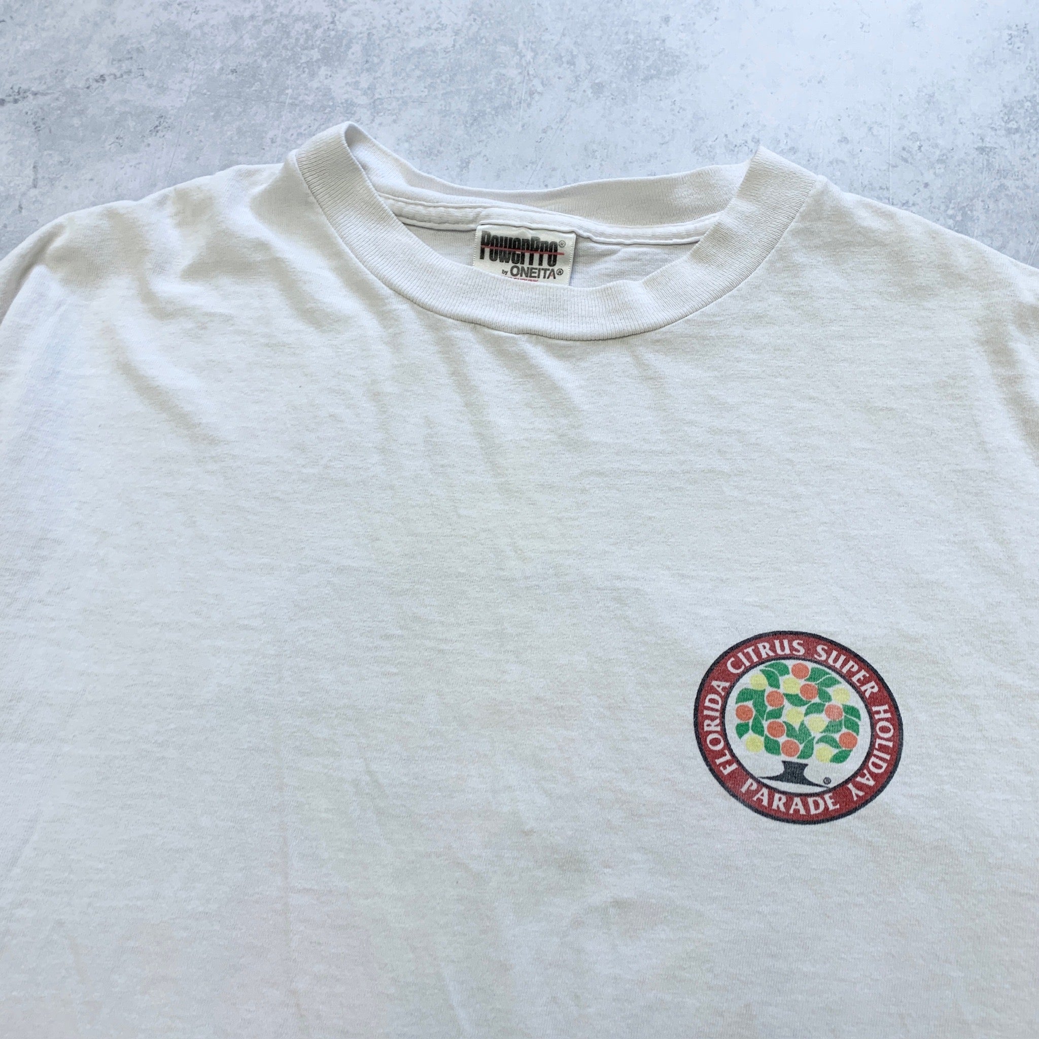 Vintage T Shirt Mens Large White Single Stitch Graphic Print 90s USA Tourist