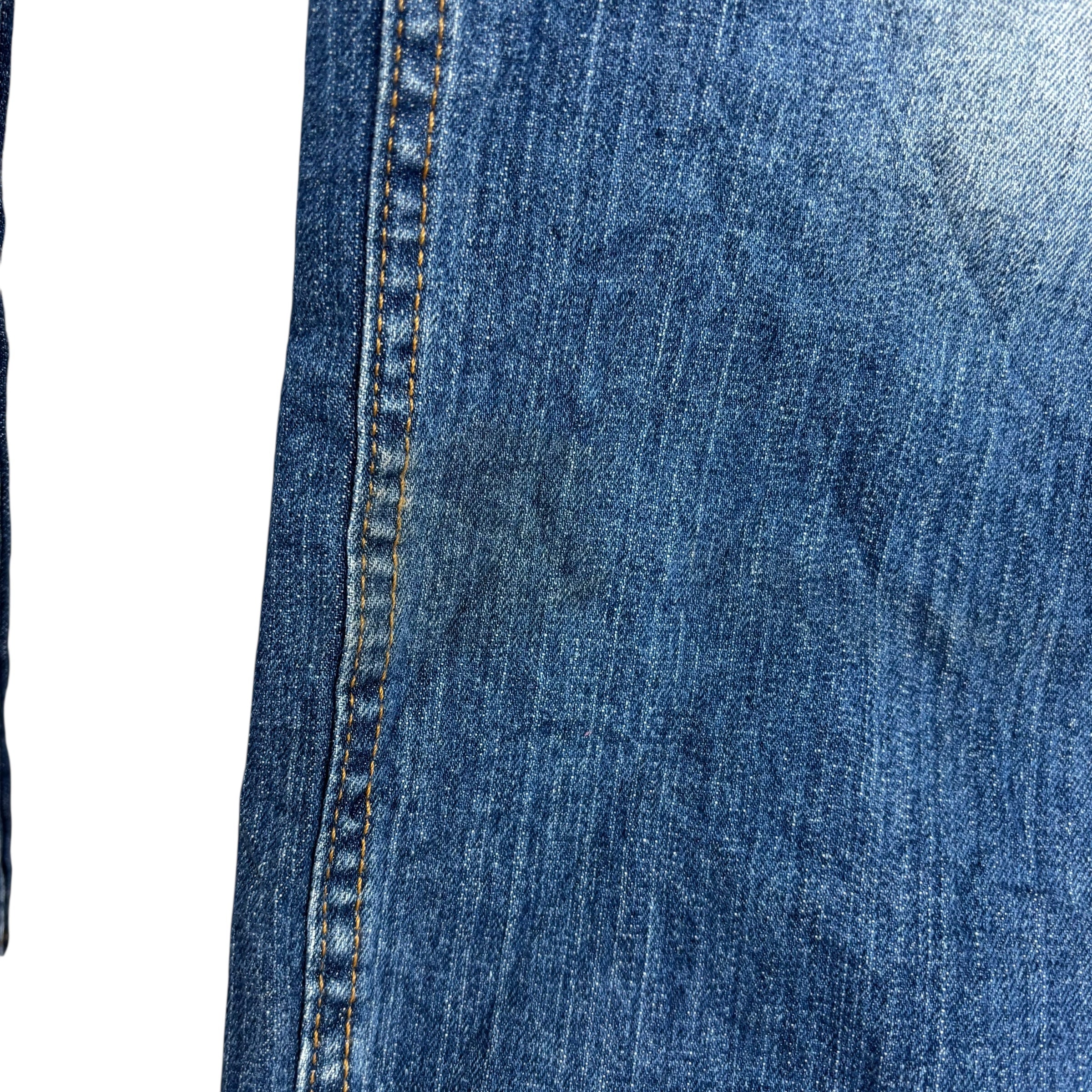 Levis 514 Jeans W32 L30 Mens Mid Blue Regular Straight Fit Stretch Denim