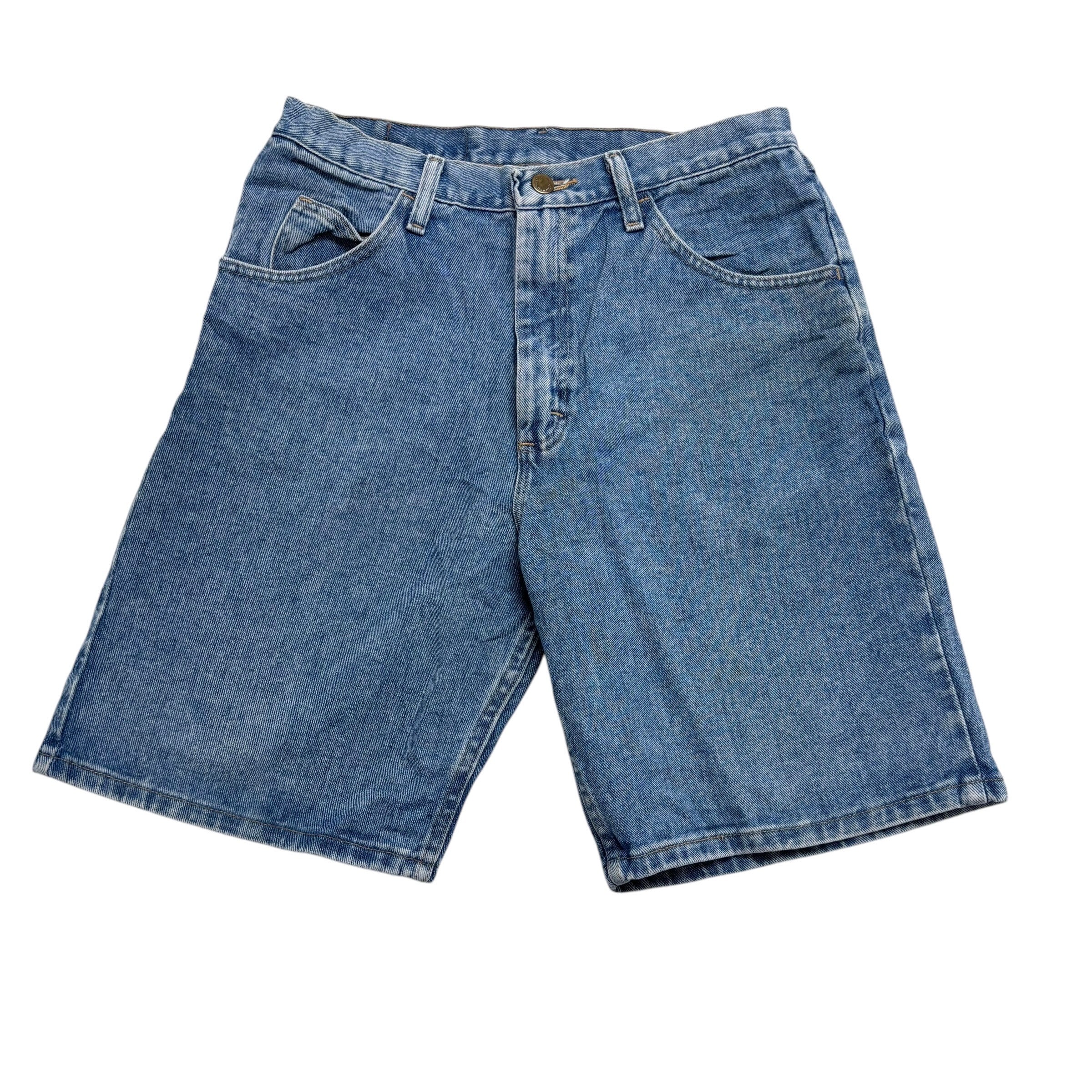 Wrangler Baggy Jorts W30 Mens Denim Shorts Light Blue Relaxed Fit