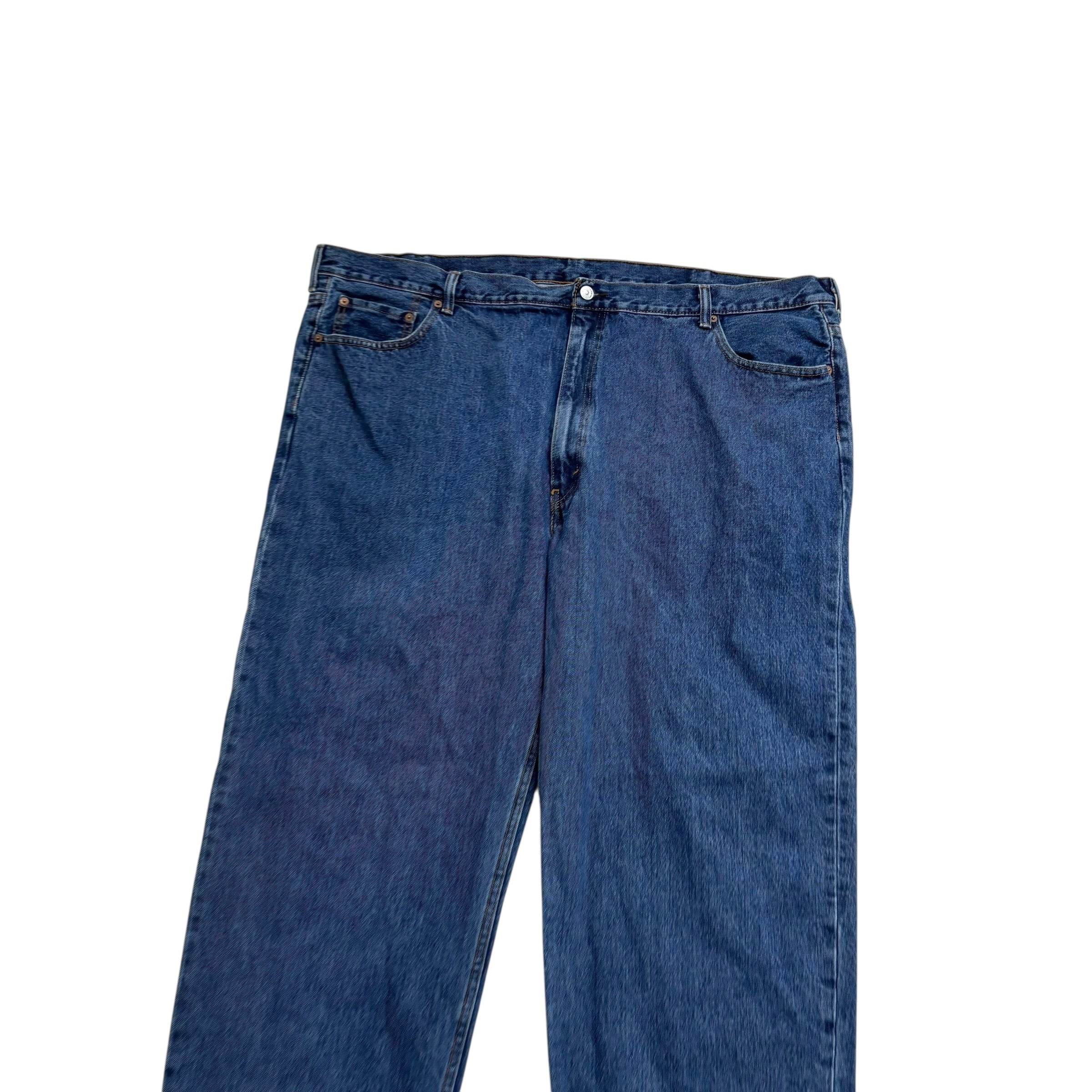 Levis 550 Jeans W50 L32 Mens Mid Blue Baggy Relaxed Straight Fit Denim (E)